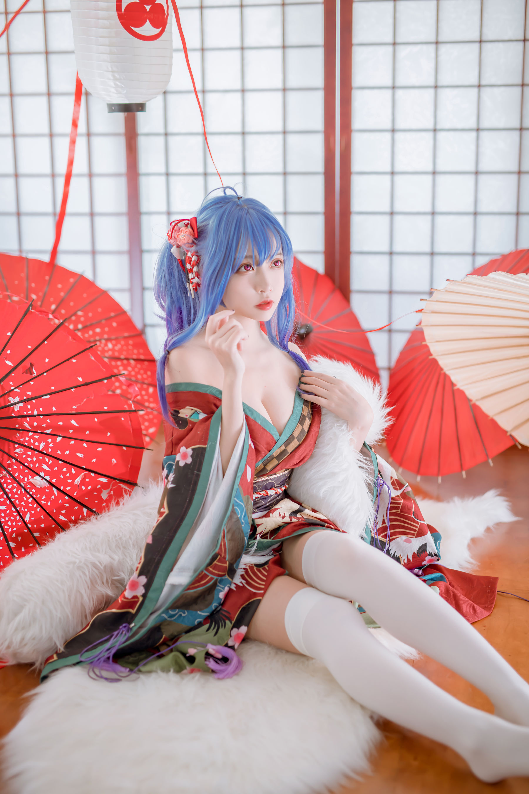 人气Coser二佐Nisa – 碧蓝 圣路易斯和服 [22P]