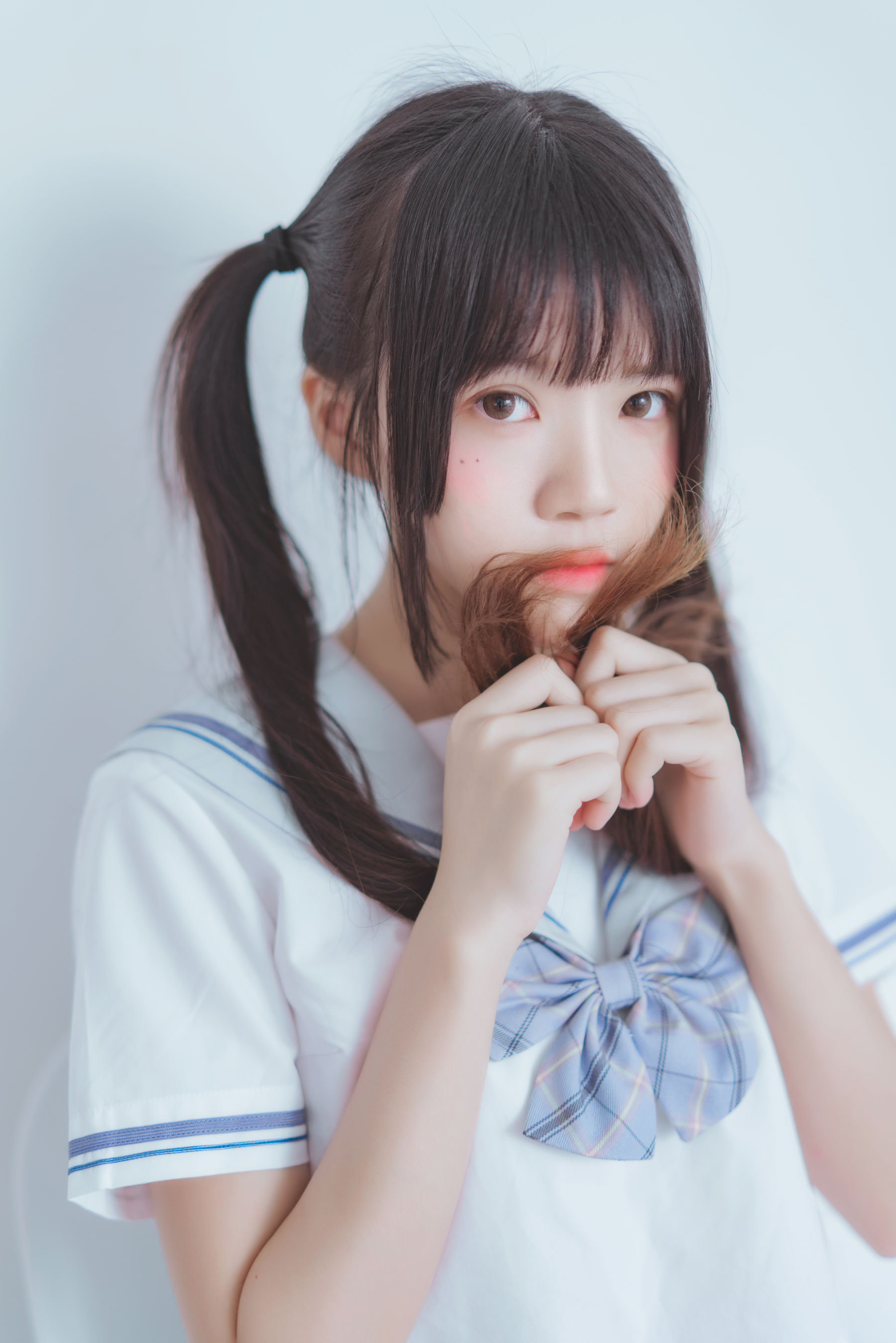 [萝莉COS] 桜桃喵 – 校服黑丝 [49P]