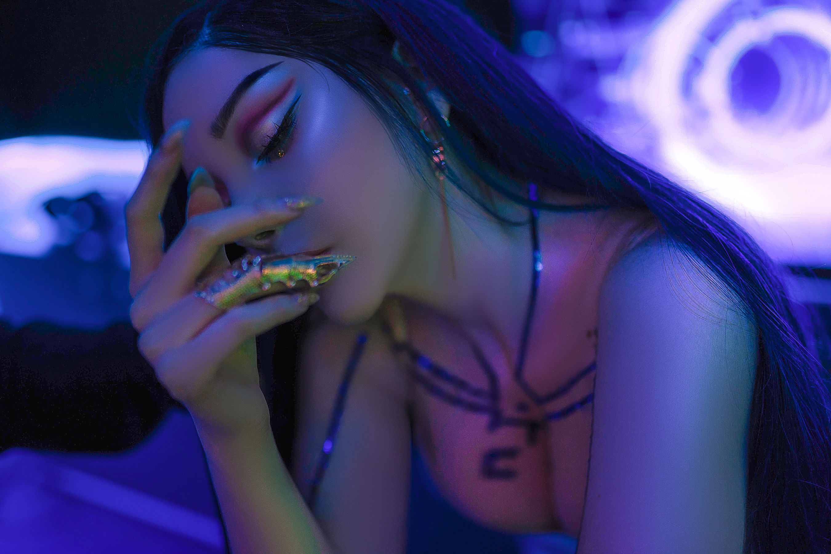 国外美女SayaTheFox – Cyberpunk Dress [15P]