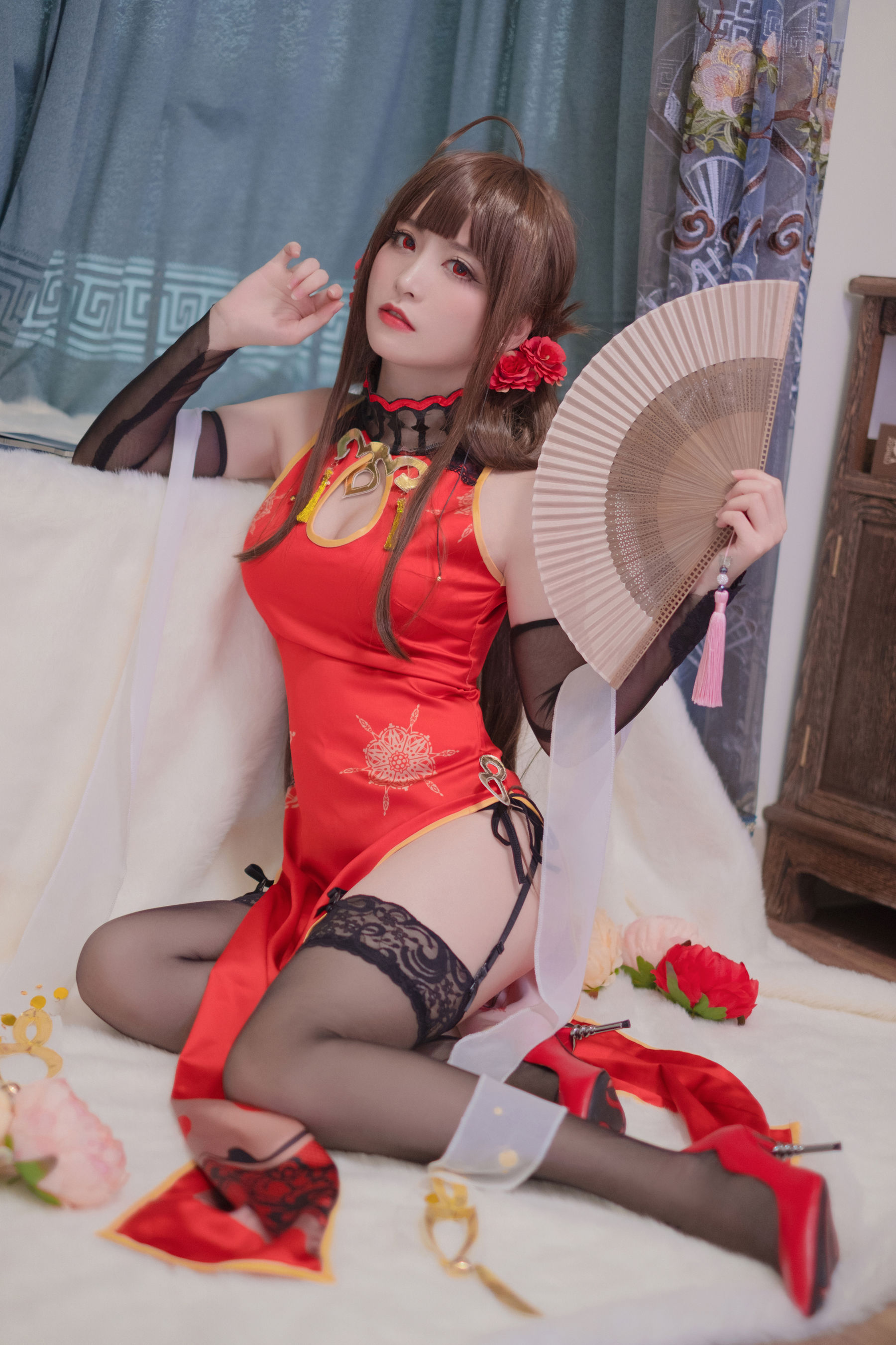 [Cosplay写真] Coser星野saori – DSR-50 红牡丹 [10P]