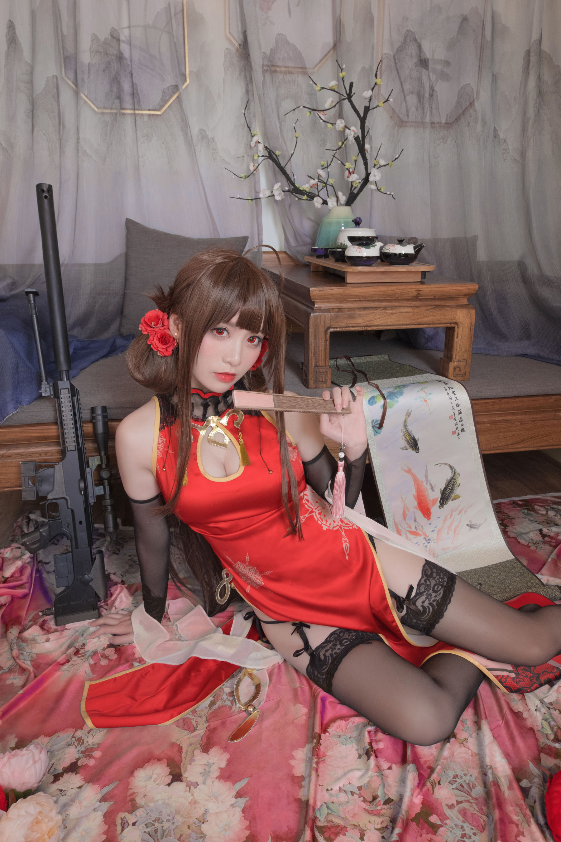 [Cosplay写真] Coser星野saori – DSR-50 红牡丹 [10P]