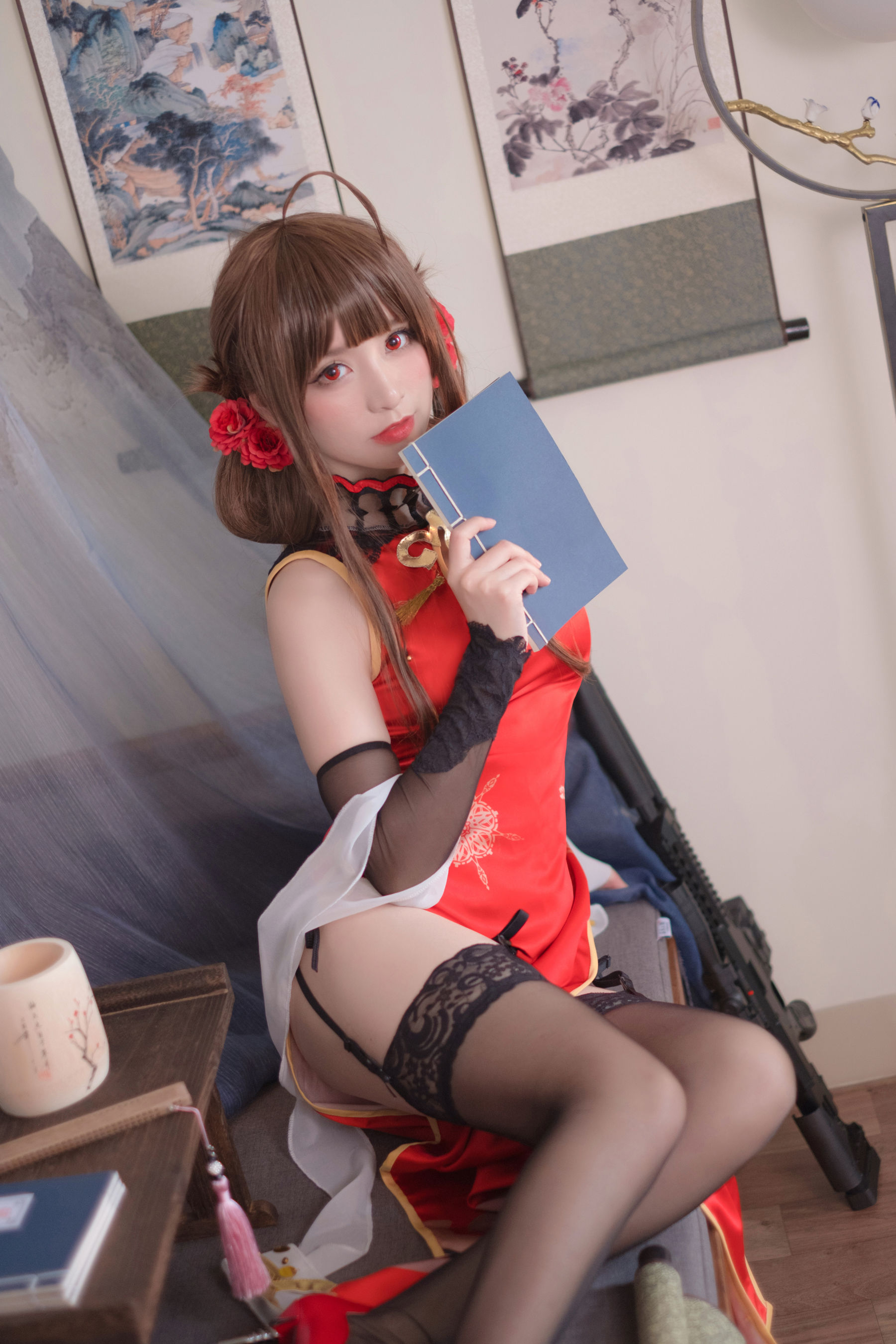 [Cosplay写真] Coser星野saori – DSR-50 红牡丹 [10P]