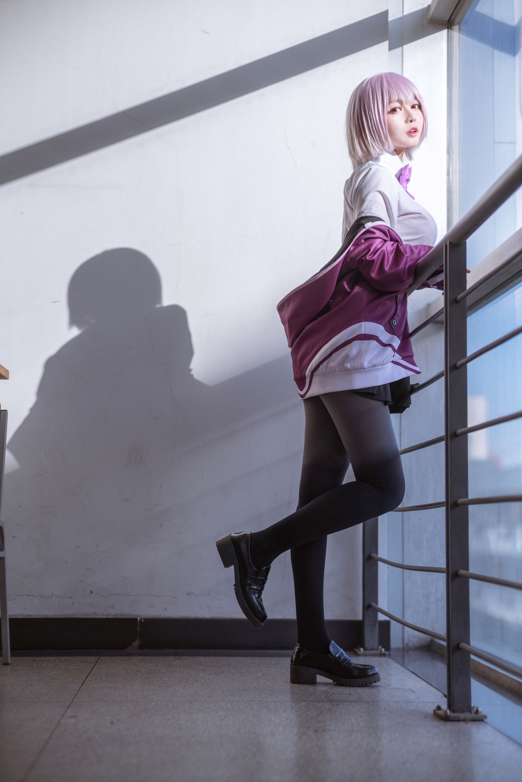 大眼萌妹黑猫猫OvO – 新条茜 [9P]