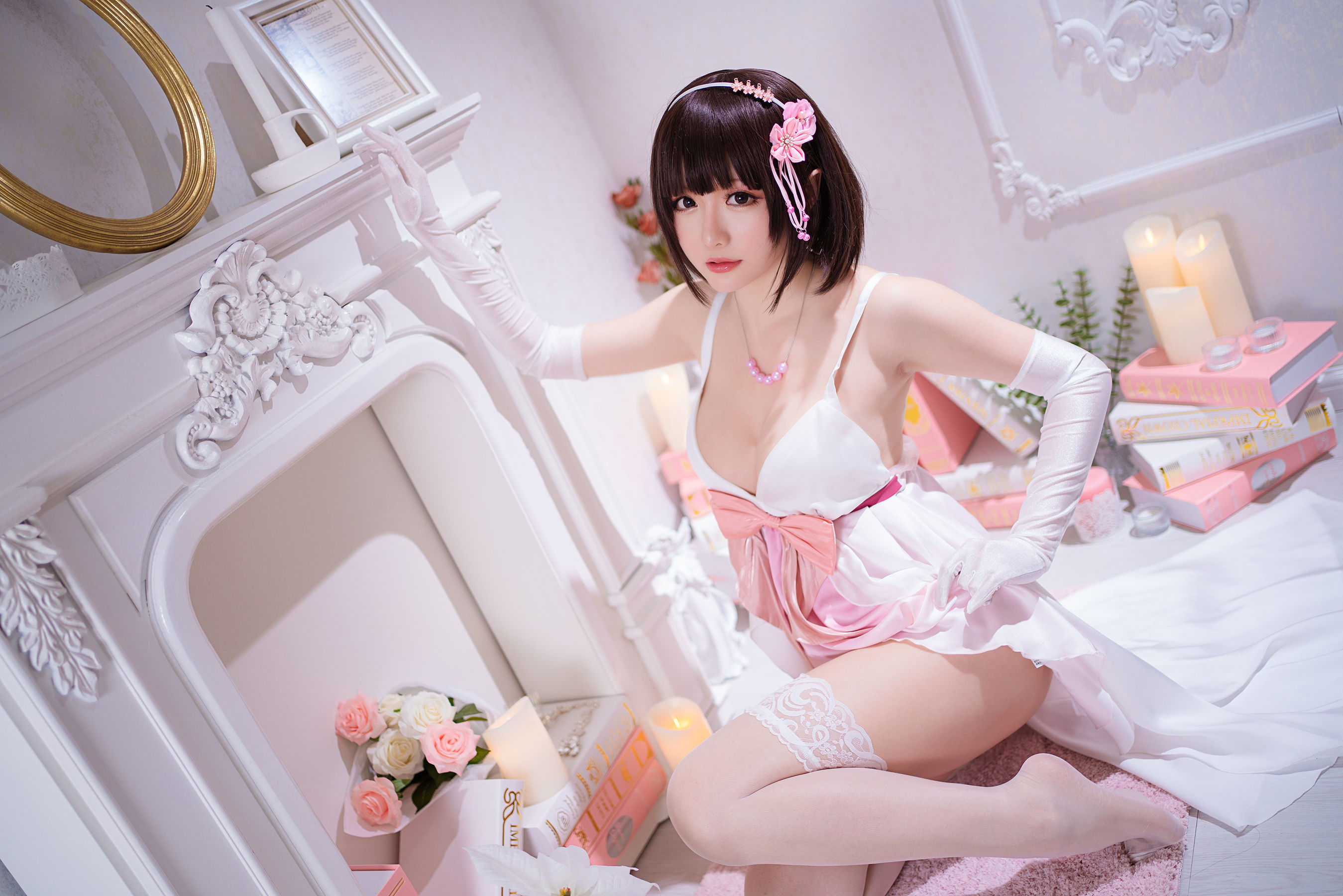 Coser小姐姐星之迟迟 – 加藤惠 特典礼服 [60P]