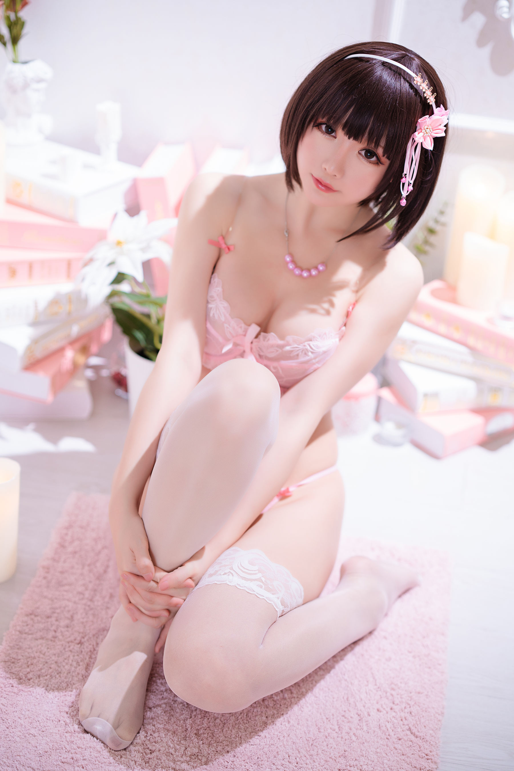 Coser小姐姐星之迟迟 – 加藤惠 特典礼服 [60P]