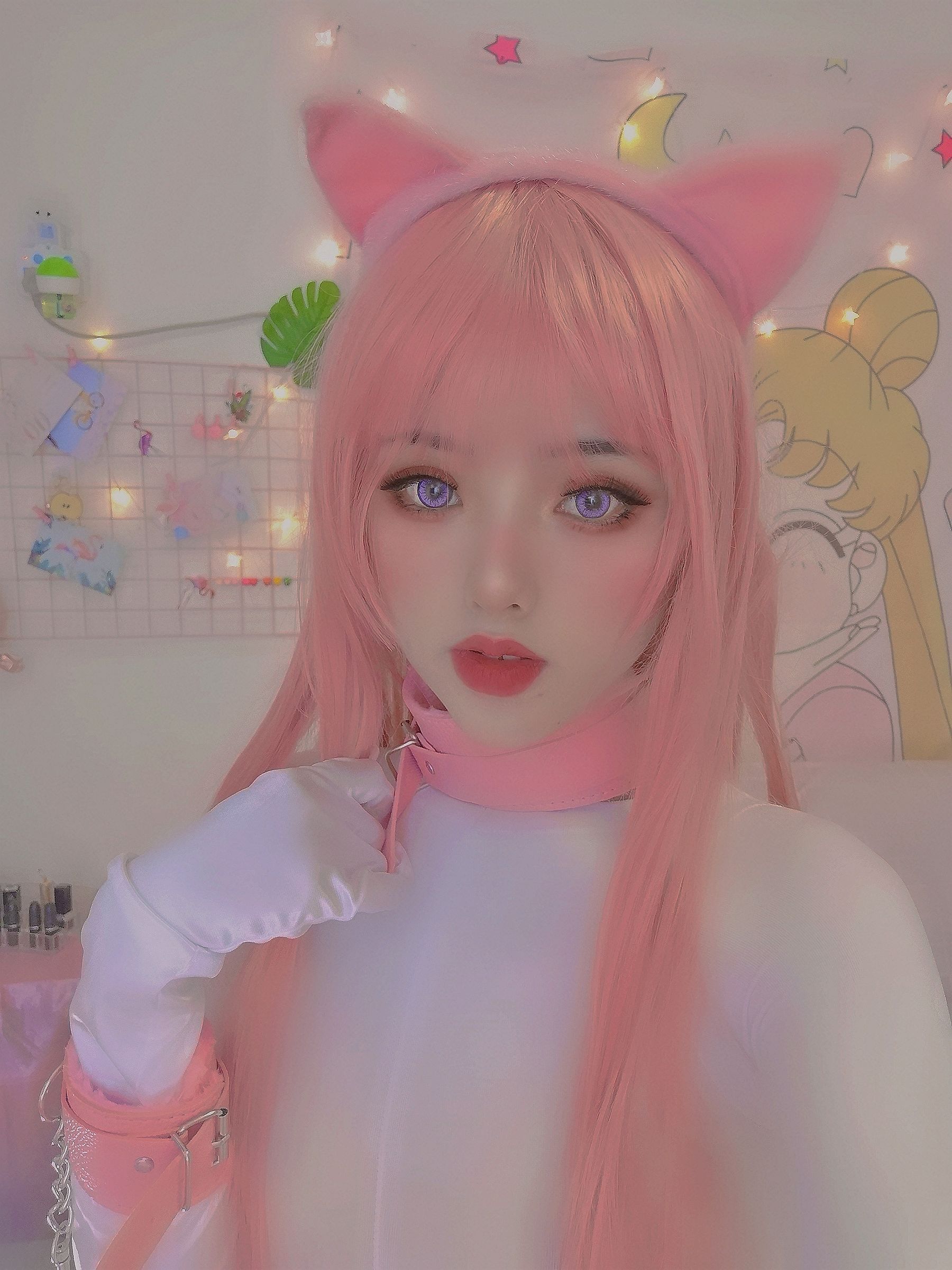 钛合金大粑粑 – 连体白丝 [15P]