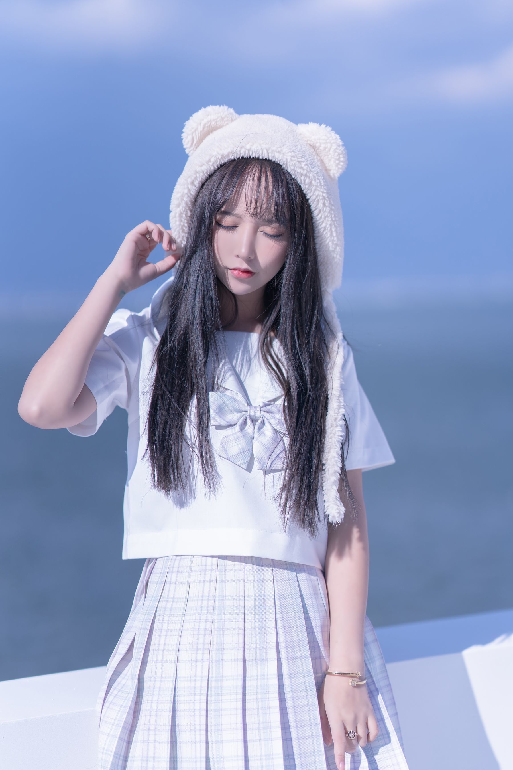 斗鱼米线线sama写真 JK萌妹 [58P]