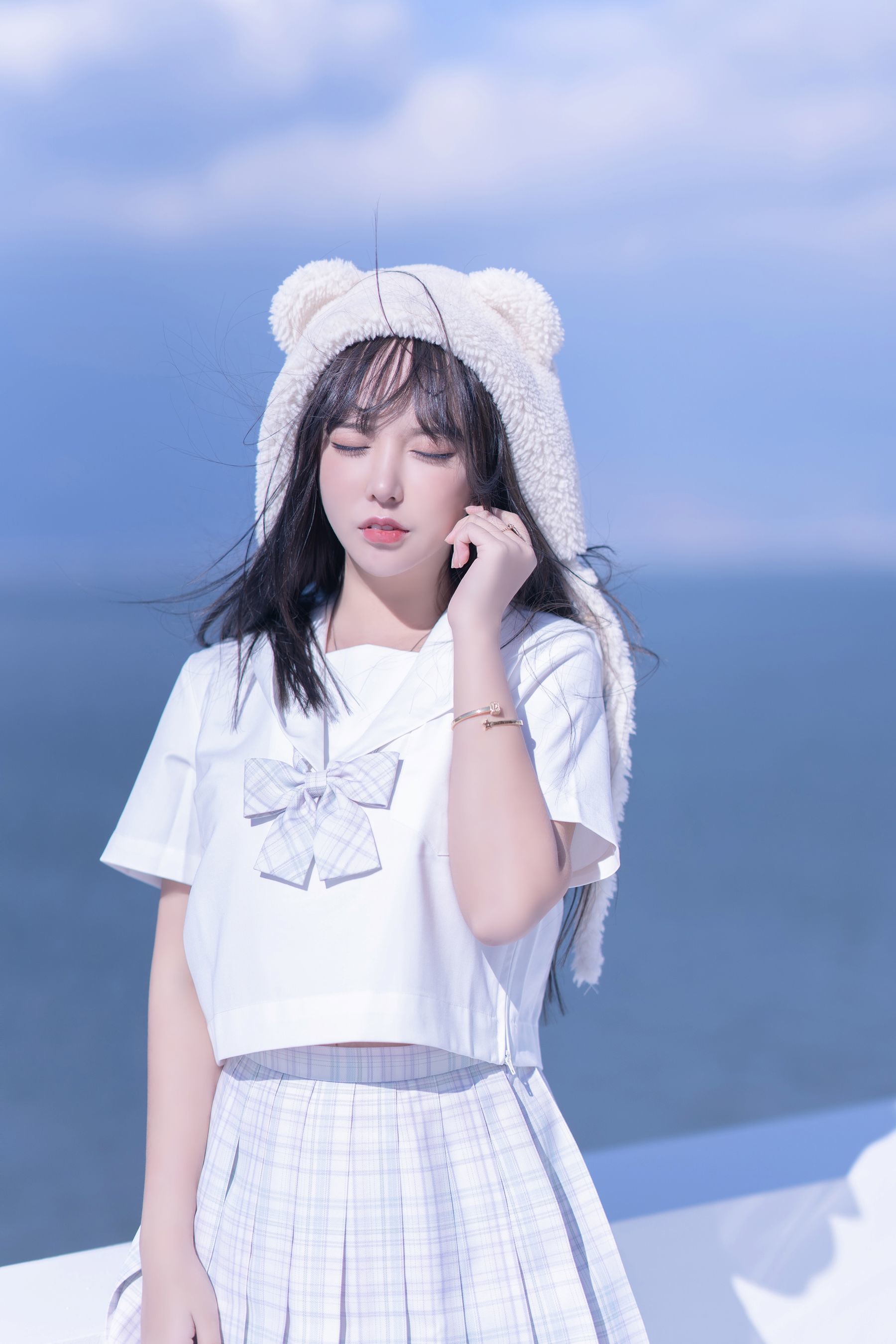 斗鱼米线线sama写真 JK萌妹 [58P]