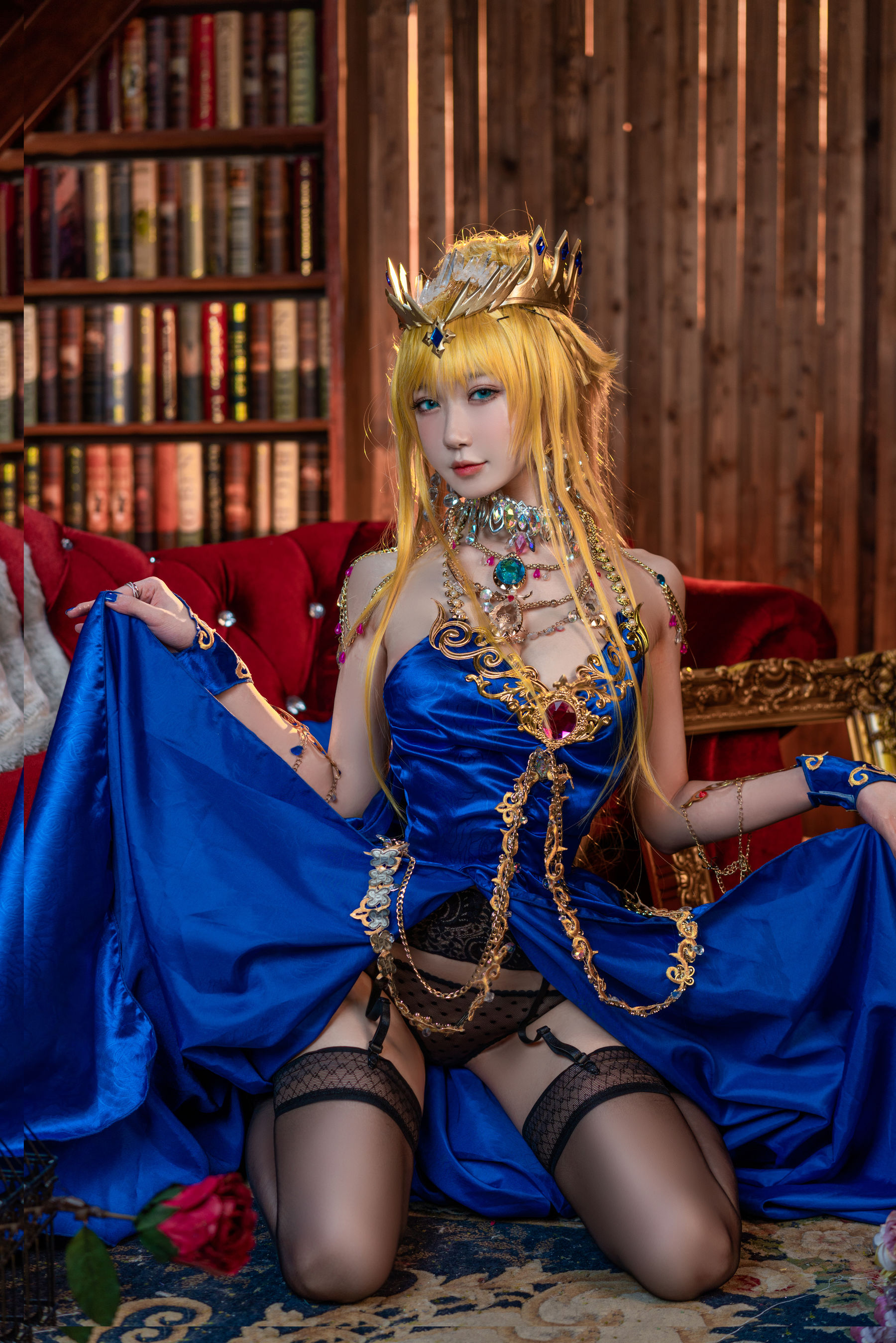 动漫博主阿包也是兔娘 – 白枪呆同人睡衣 [25P]