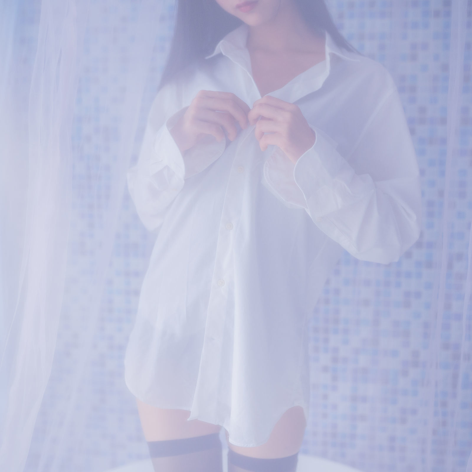 [萝莉COS] 木绵绵OwO – 白衬衫黑丝死库水 [30P]