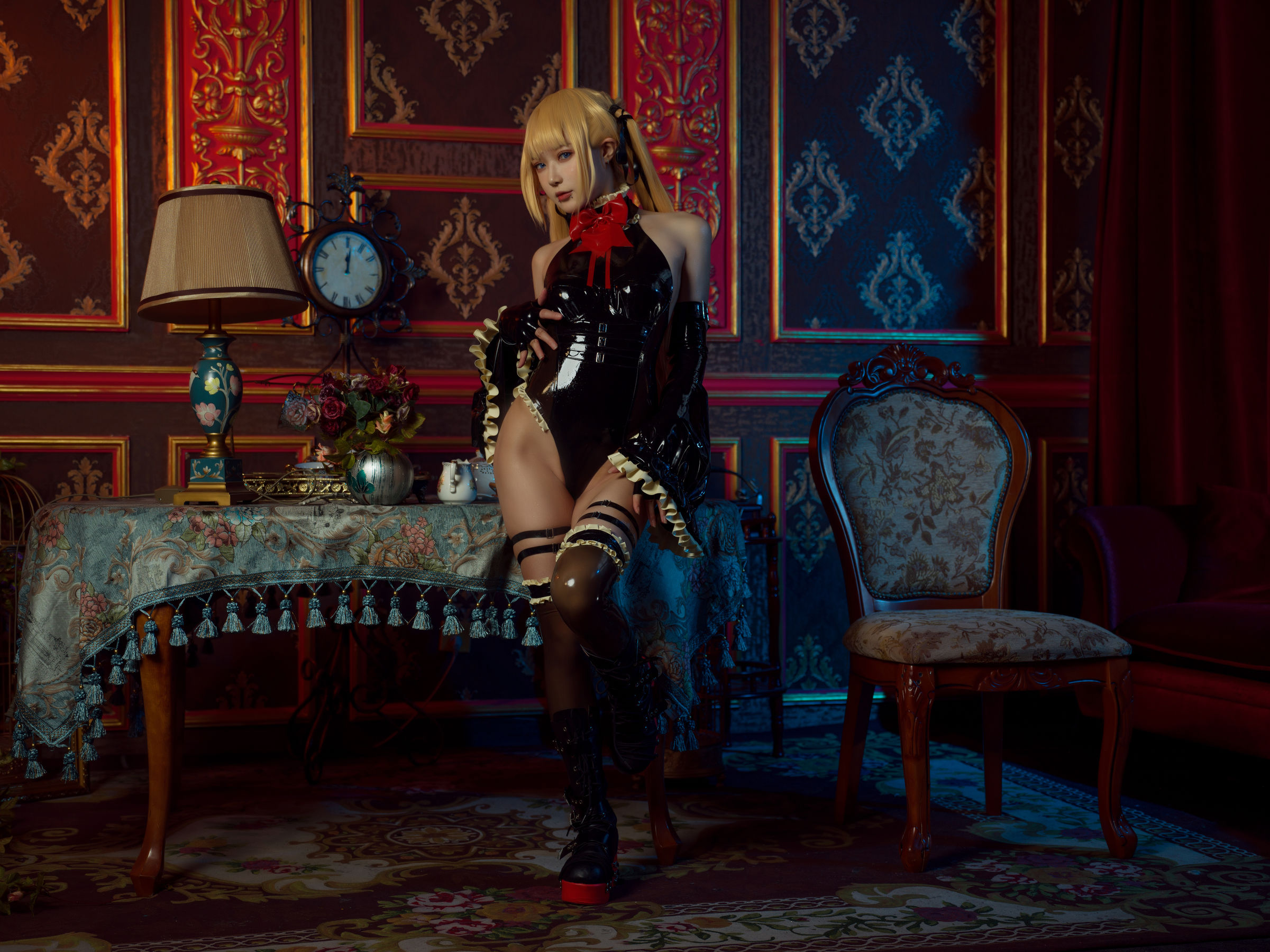 动漫博主阿包也是兔娘 – 阿包玛丽罗斯胶衣 [34P]