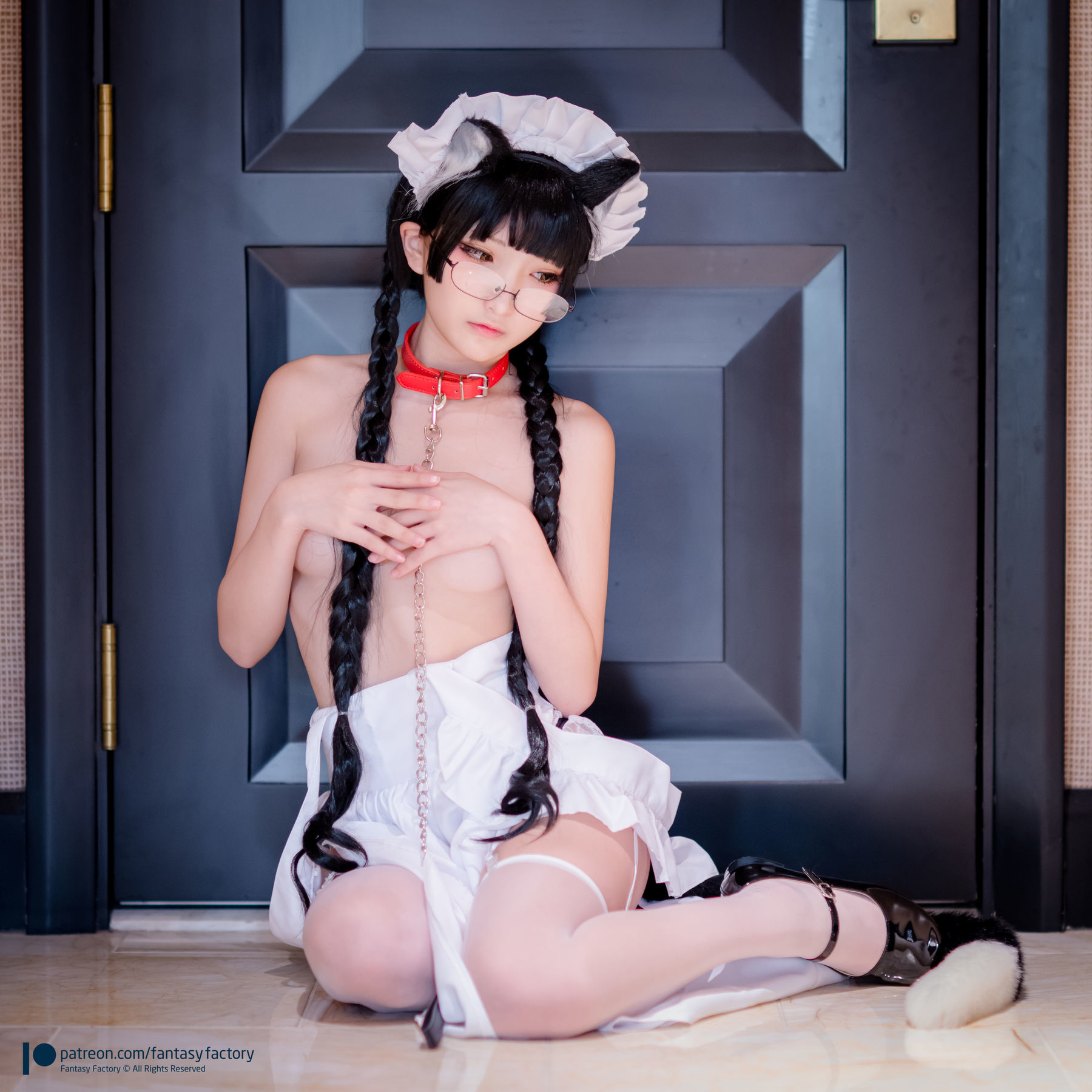 [Fantasy Factory] 小丁Cosplay – 黑猫女仆 [48P]