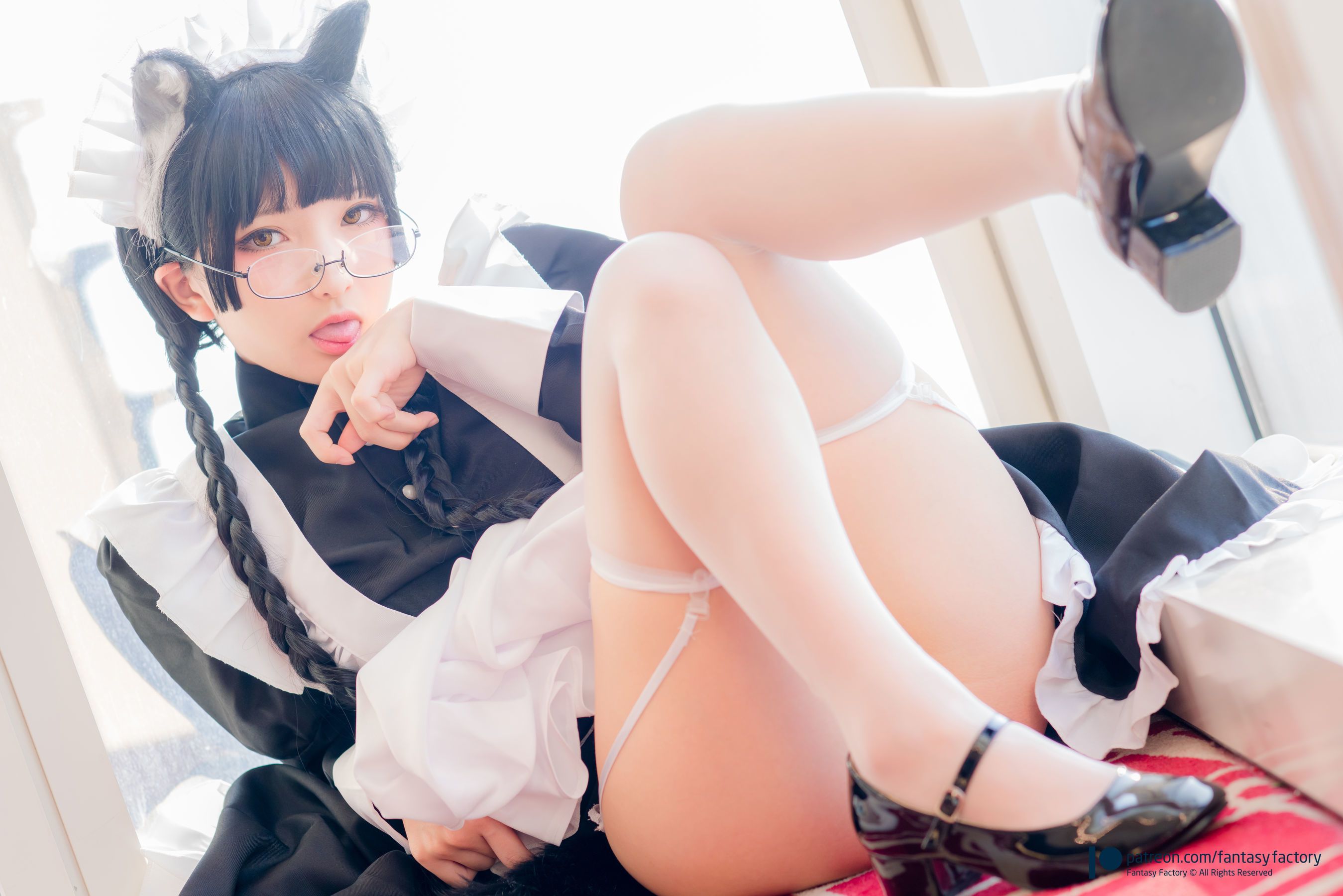 [Fantasy Factory] 小丁Cosplay – 黑猫女仆 [48P]