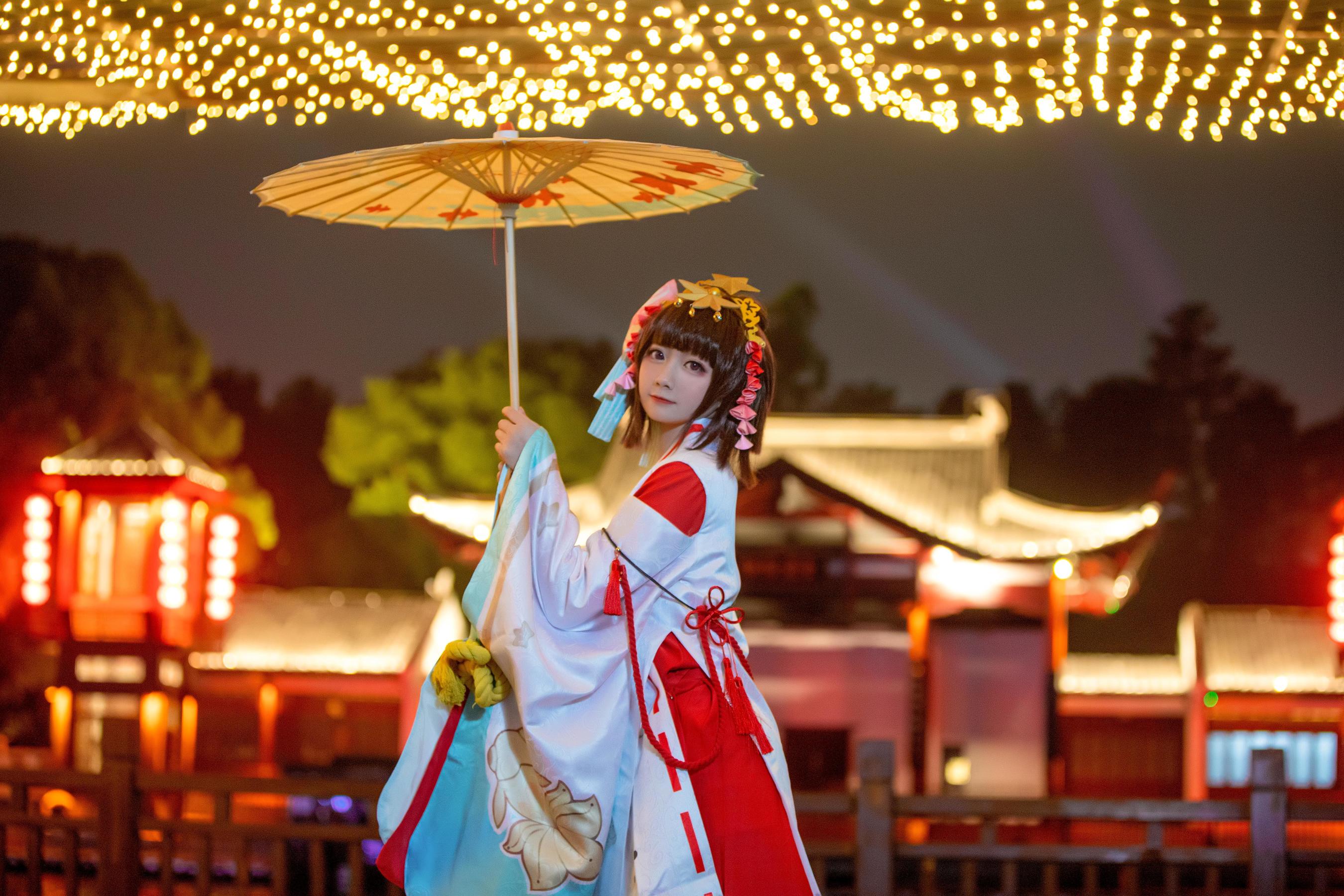 [Cosplay写真] 动漫博主弦音sic – 阴阳师 神乐 [15P]