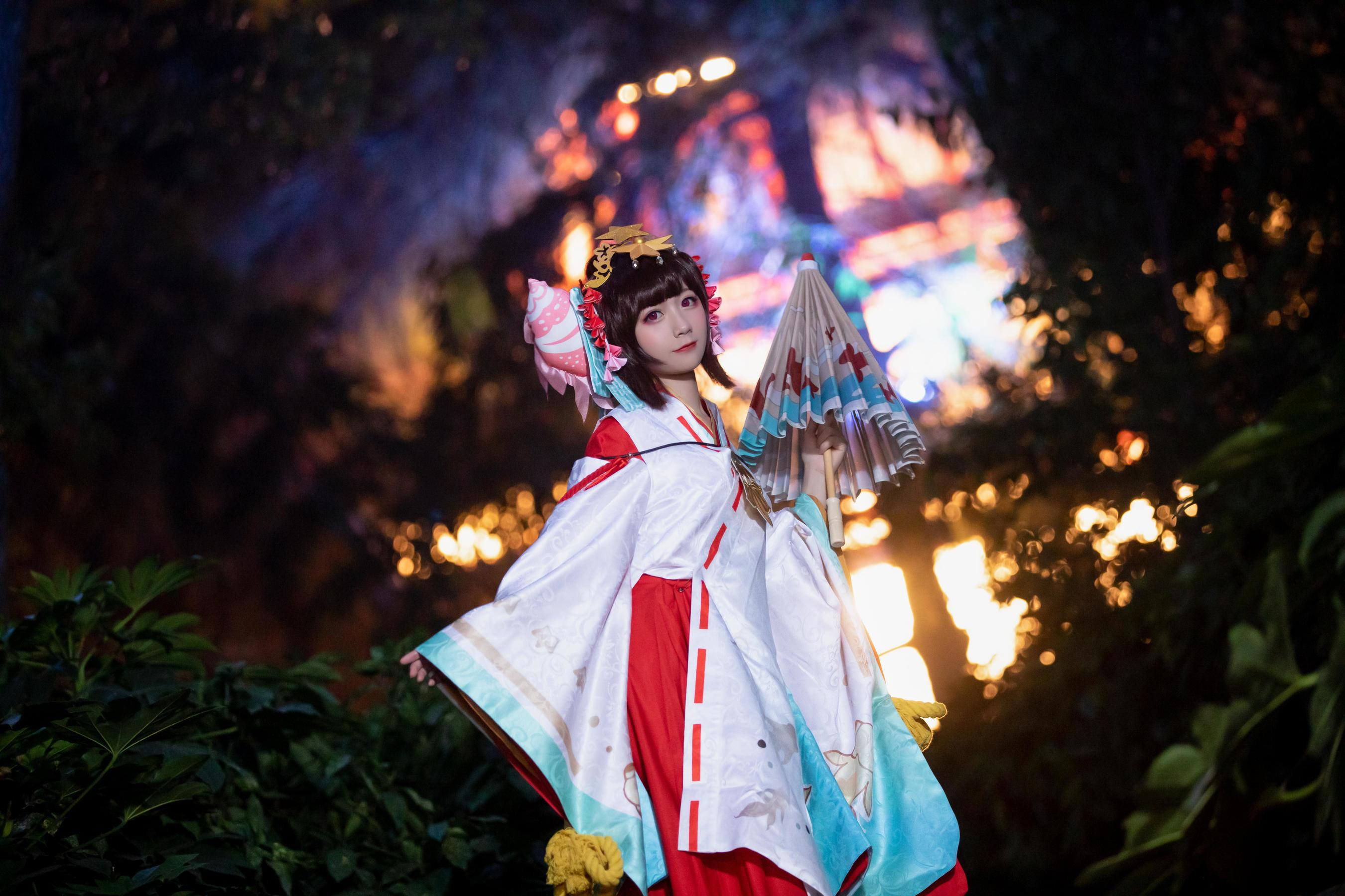 [Cosplay写真] 动漫博主弦音sic – 阴阳师 神乐 [15P]
