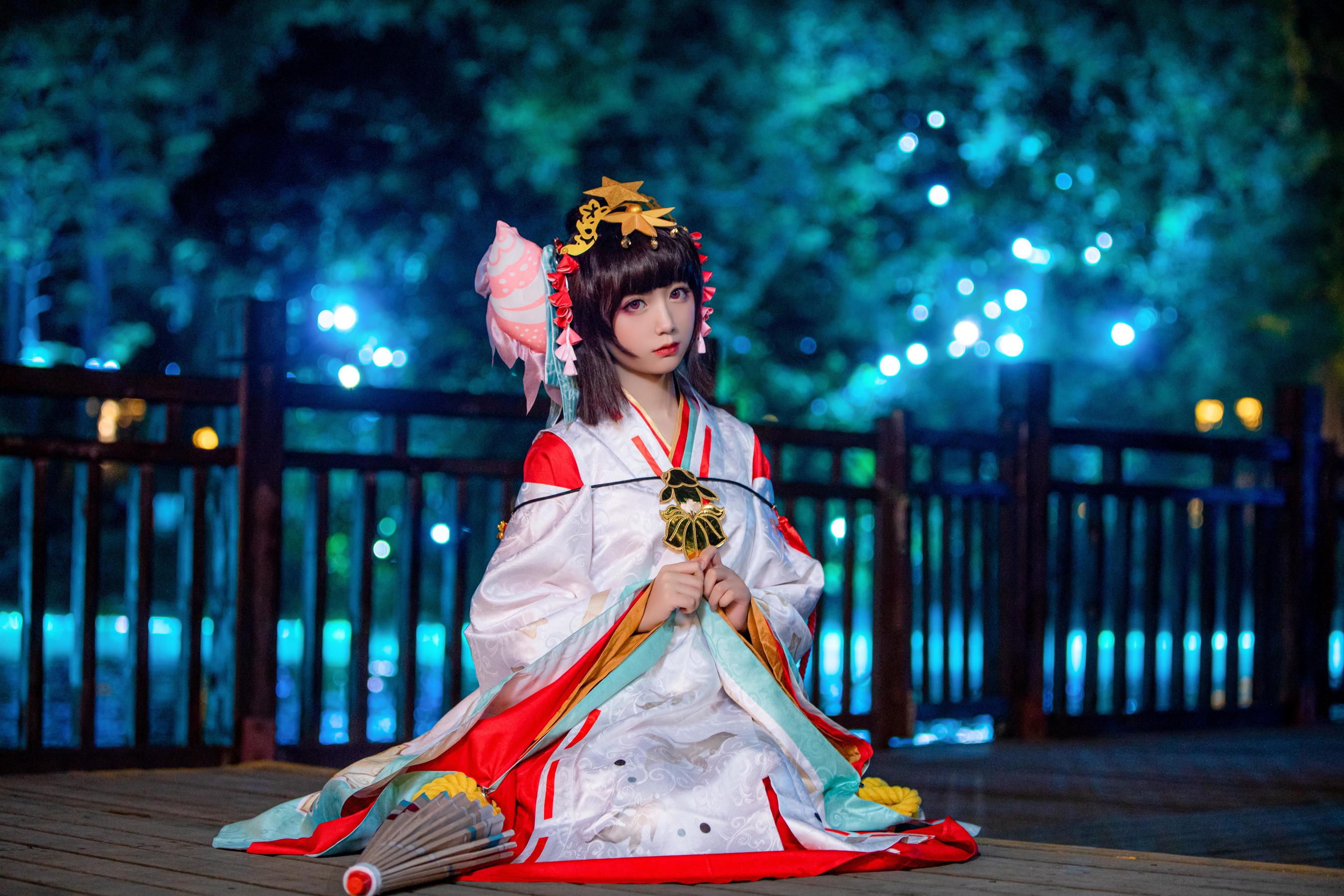 [Cosplay写真] 动漫博主弦音sic – 阴阳师 神乐 [15P]