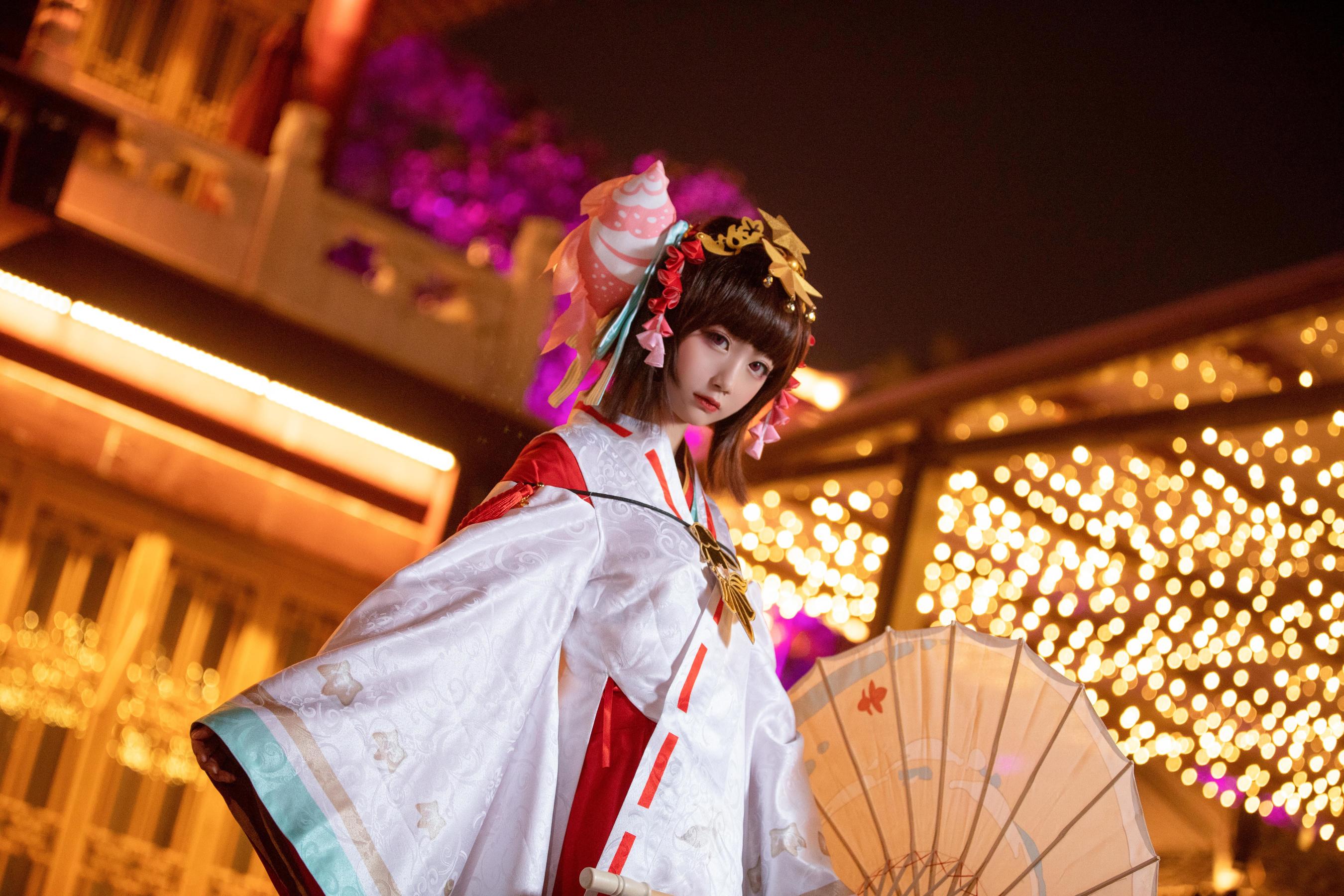 [Cosplay写真] 动漫博主弦音sic – 阴阳师 神乐 [15P]