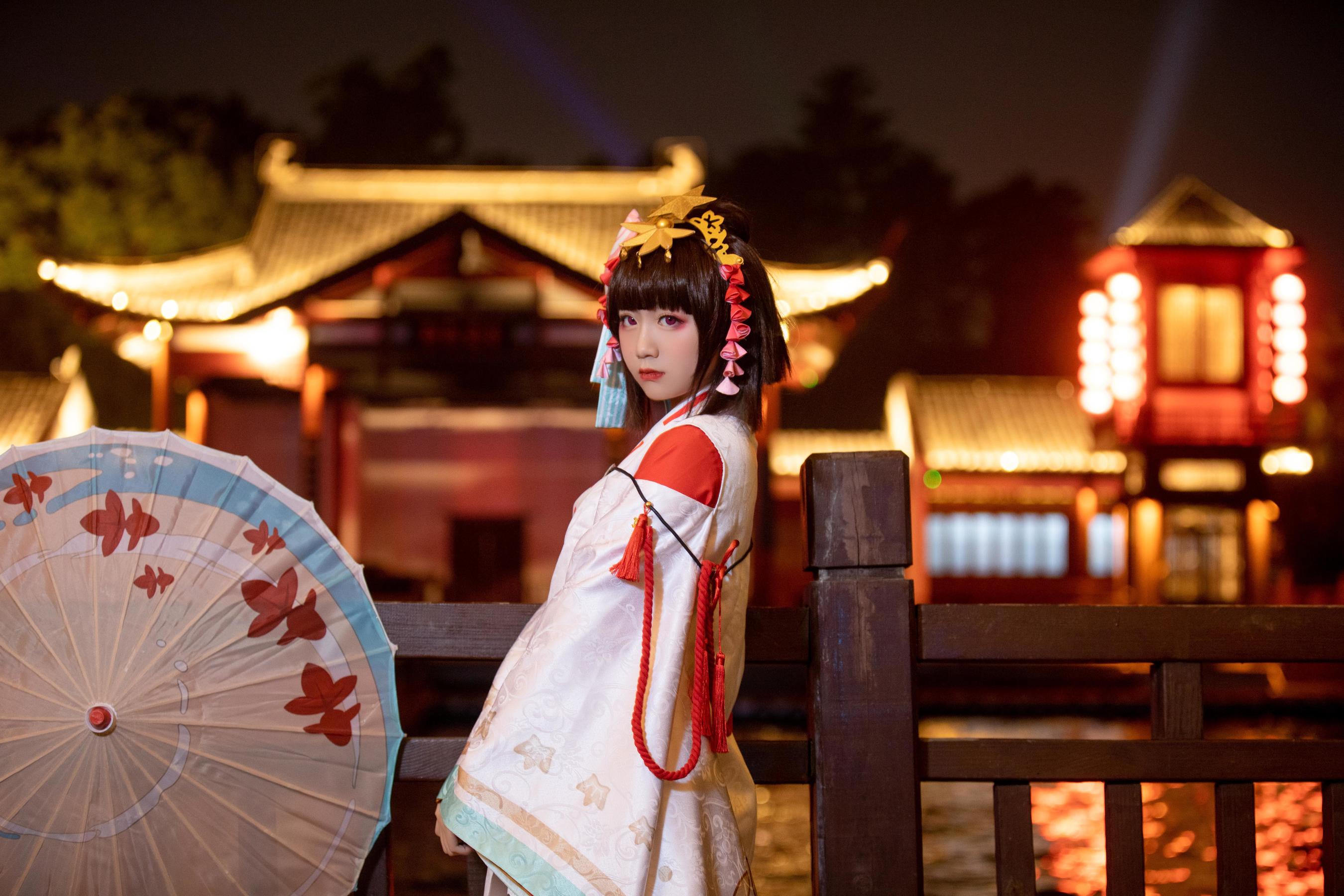 [Cosplay写真] 动漫博主弦音sic – 阴阳师 神乐 [15P]