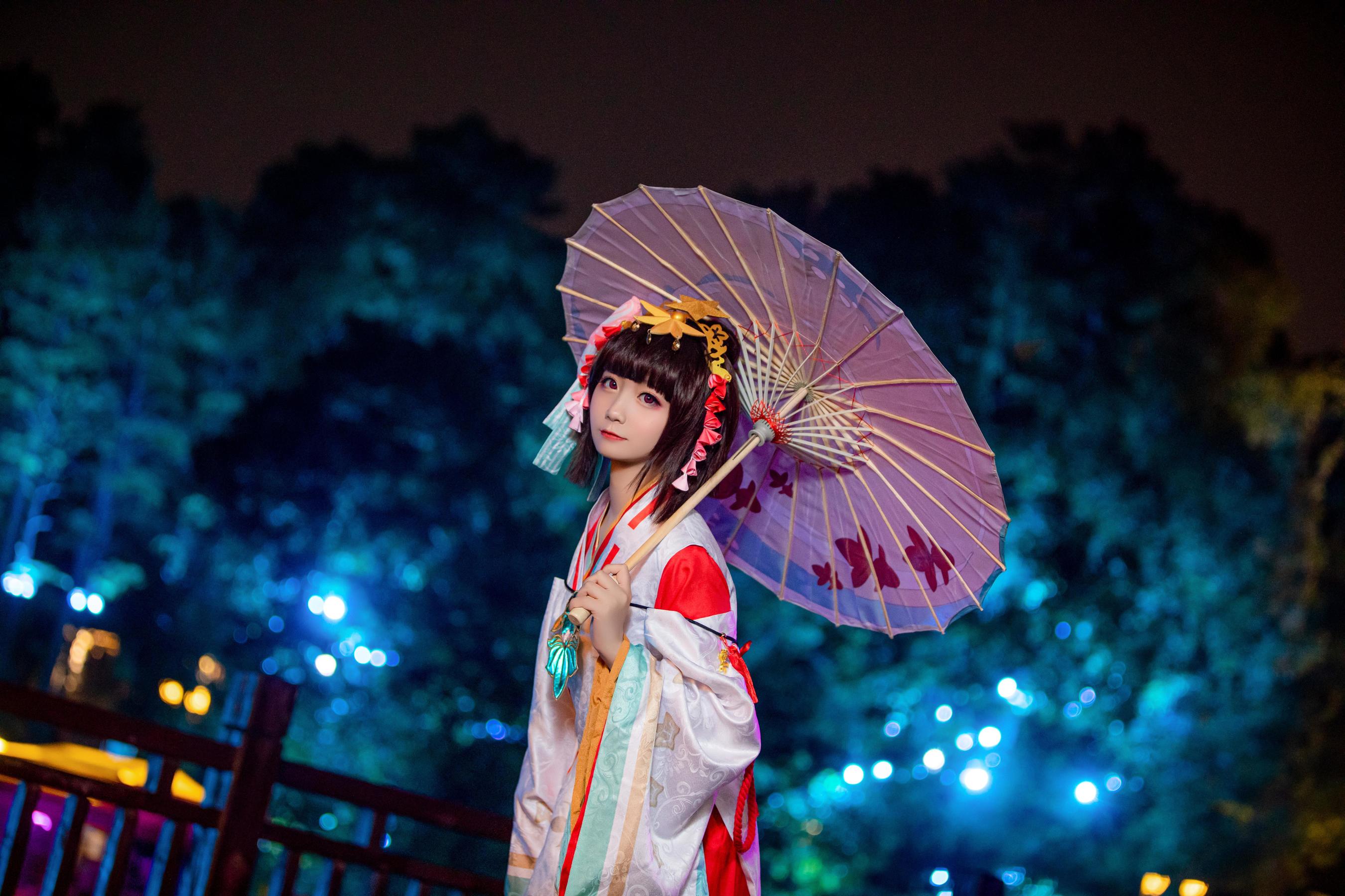 [Cosplay写真] 动漫博主弦音sic – 阴阳师 神乐 [15P]