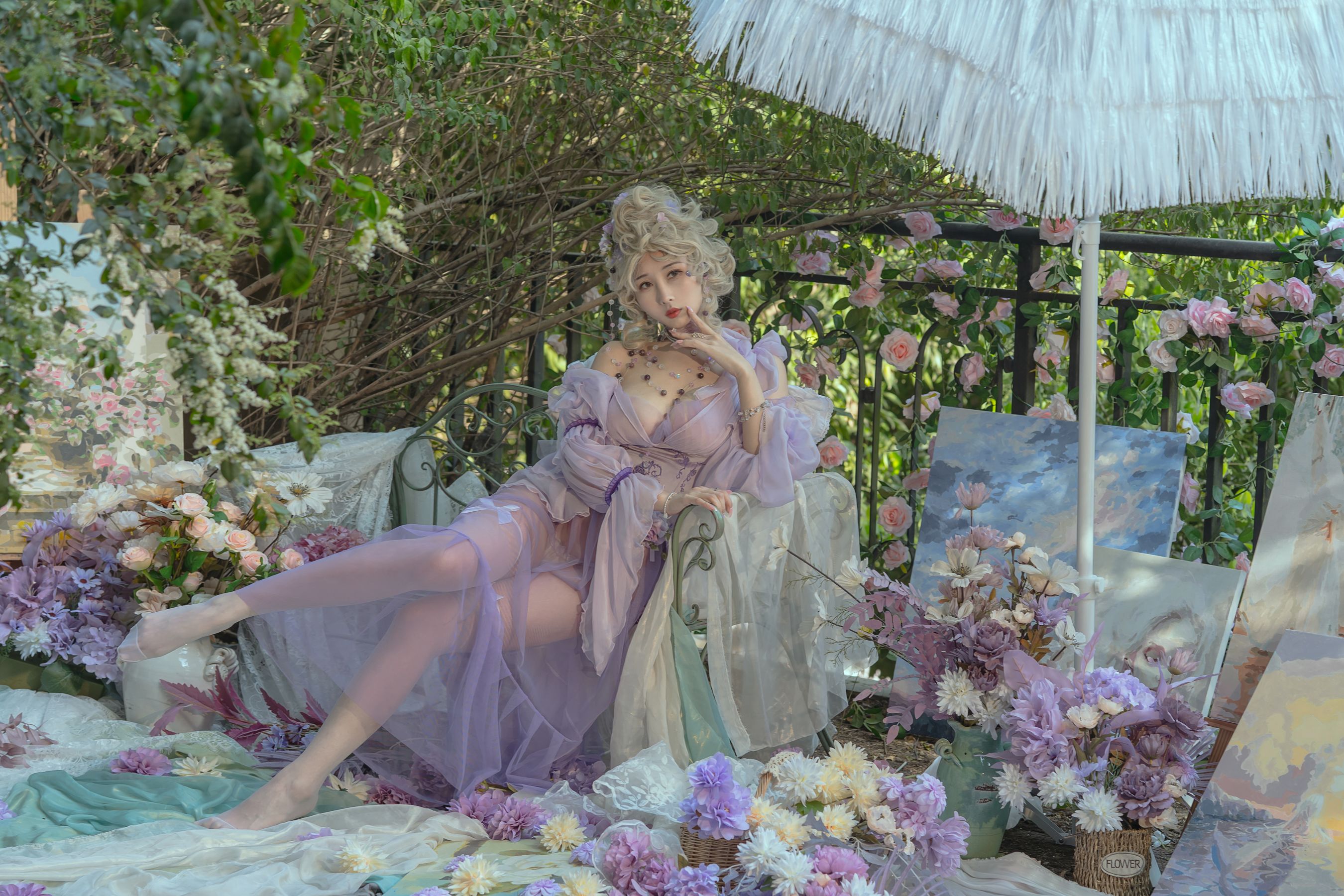 云溪溪 – 奶桃 春风 [50P]