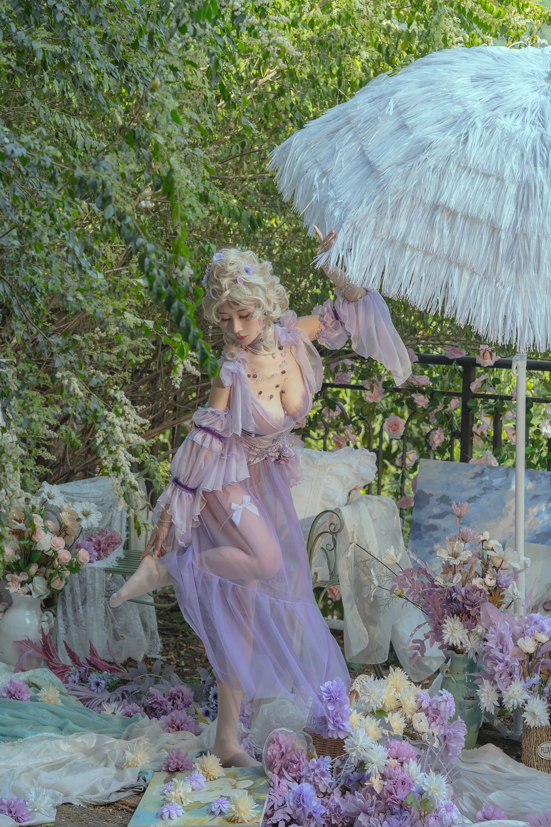 云溪溪 – 奶桃 春风 [50P]