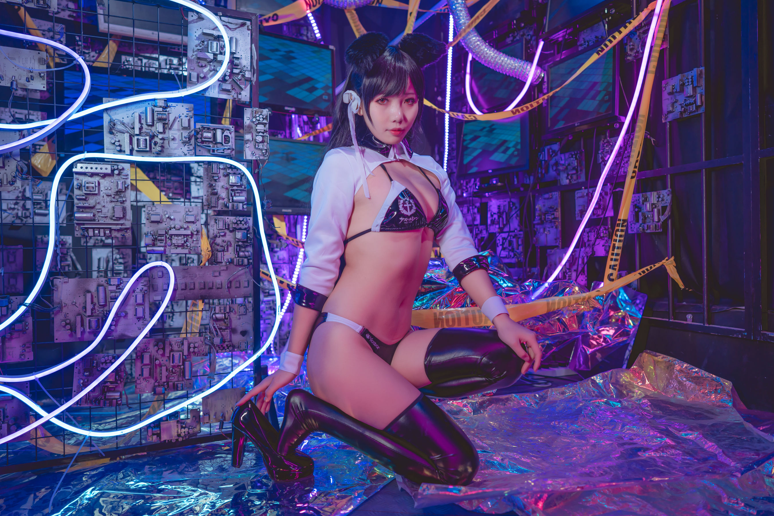 动漫博主墨玉-M – 爱宕机车服 [55P]