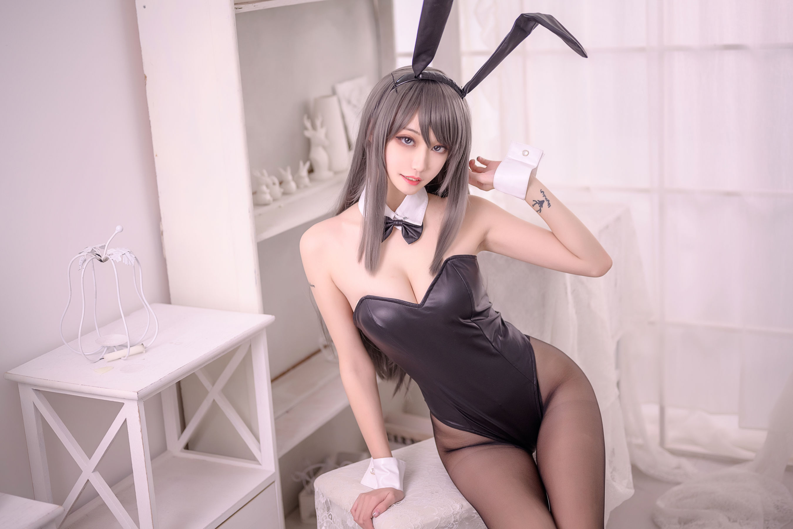 COS萌妹沧霁桔梗 – 麻衣学姐 [18P]