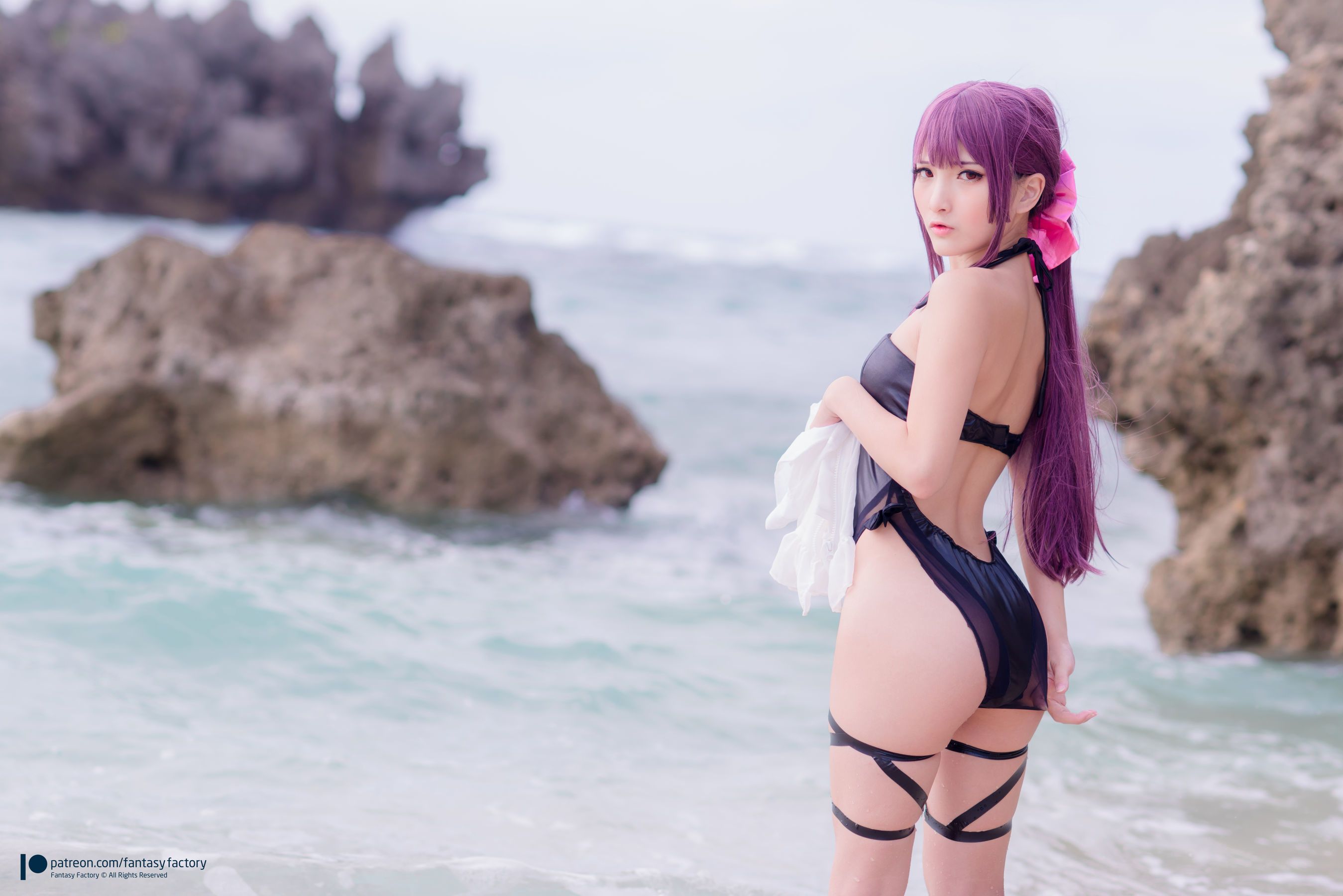 [Fantasy Factory] 小丁Cosplay – 海滩风情 [34P]