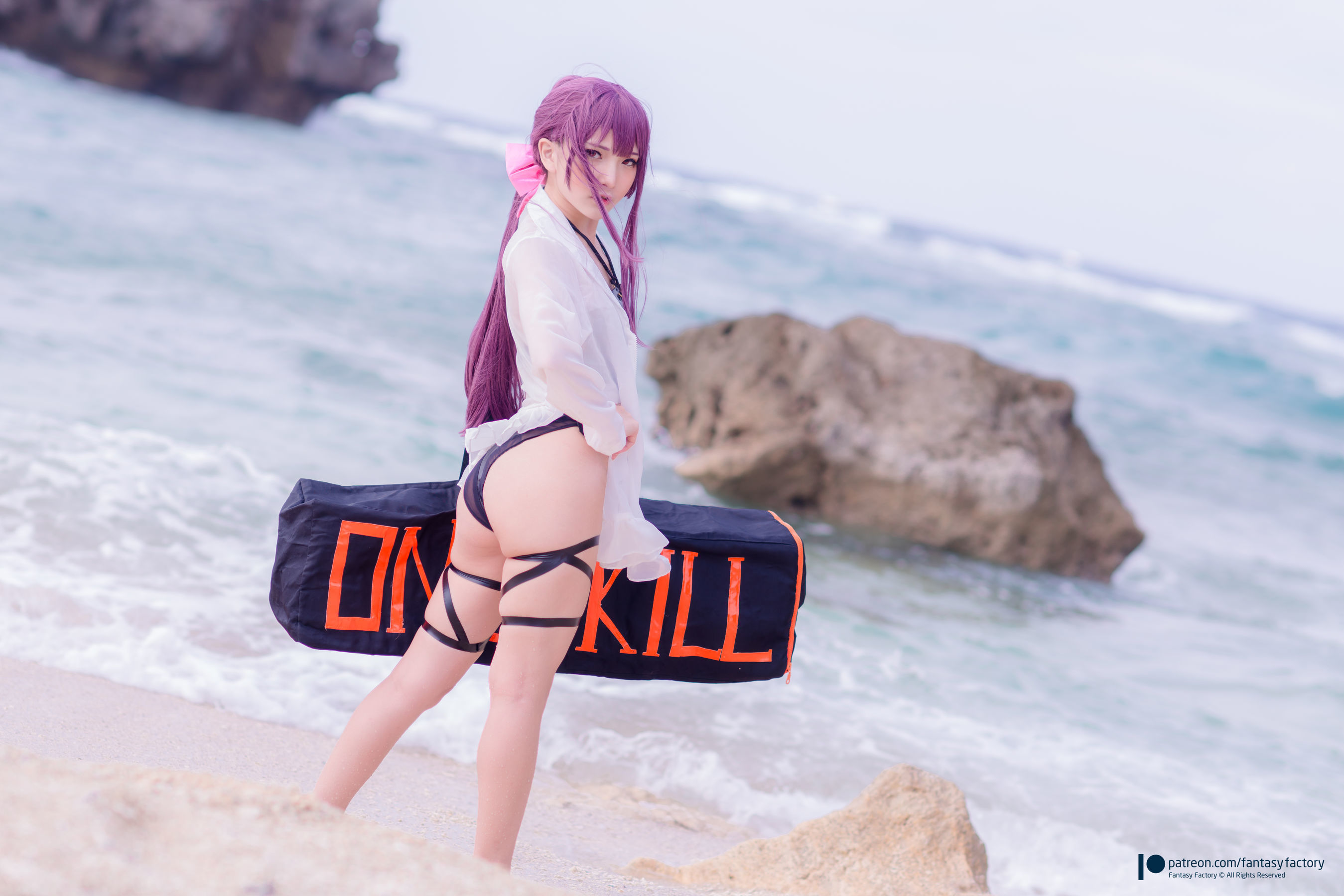 [Fantasy Factory] 小丁Cosplay – 海滩风情 [34P]