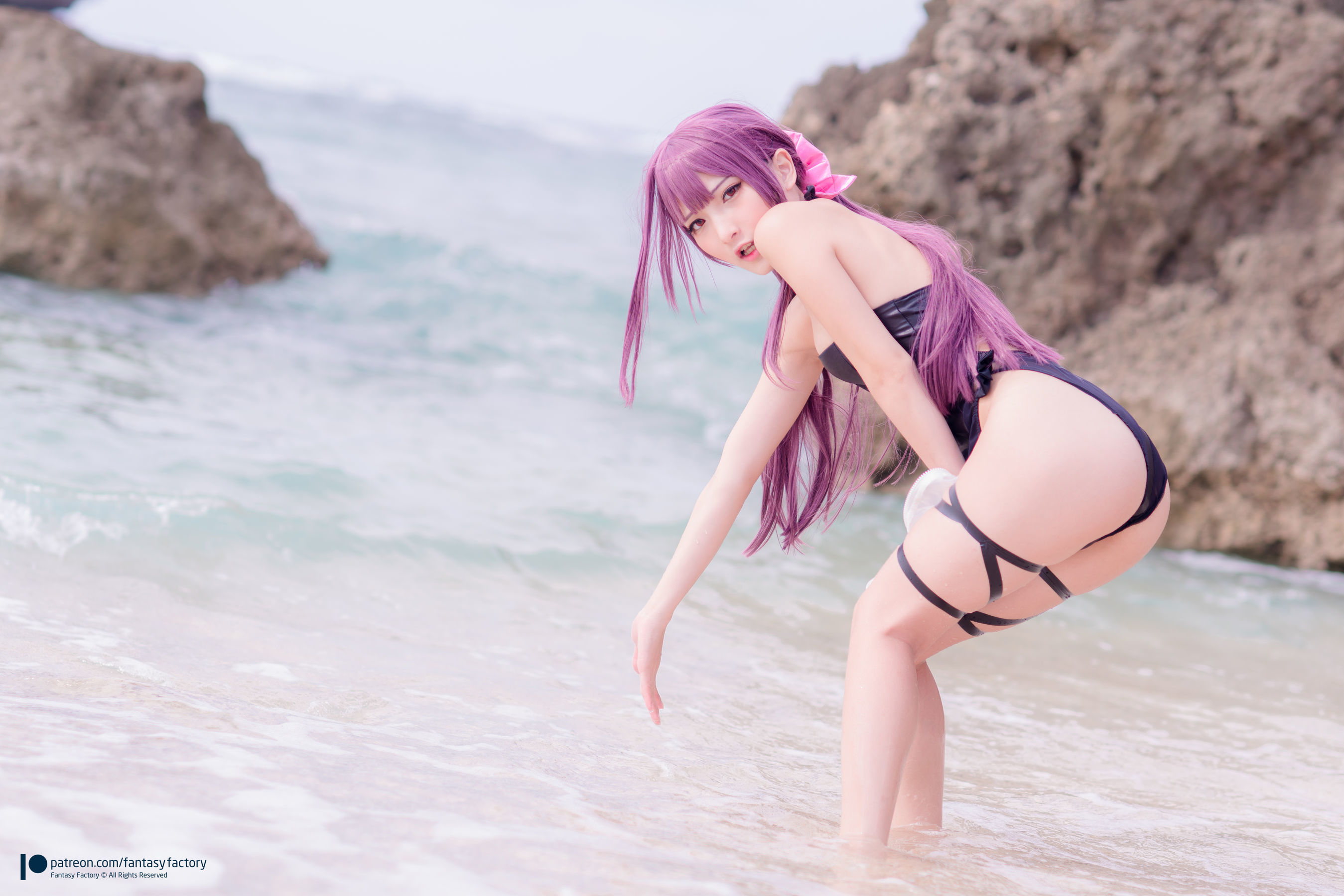 [Fantasy Factory] 小丁Cosplay – 海滩风情 [34P]