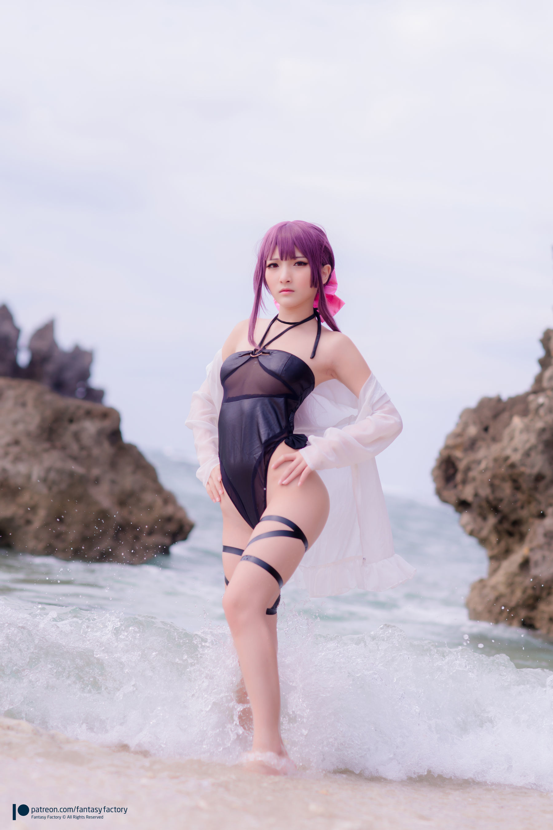 [Fantasy Factory] 小丁Cosplay – 海滩风情 [34P]