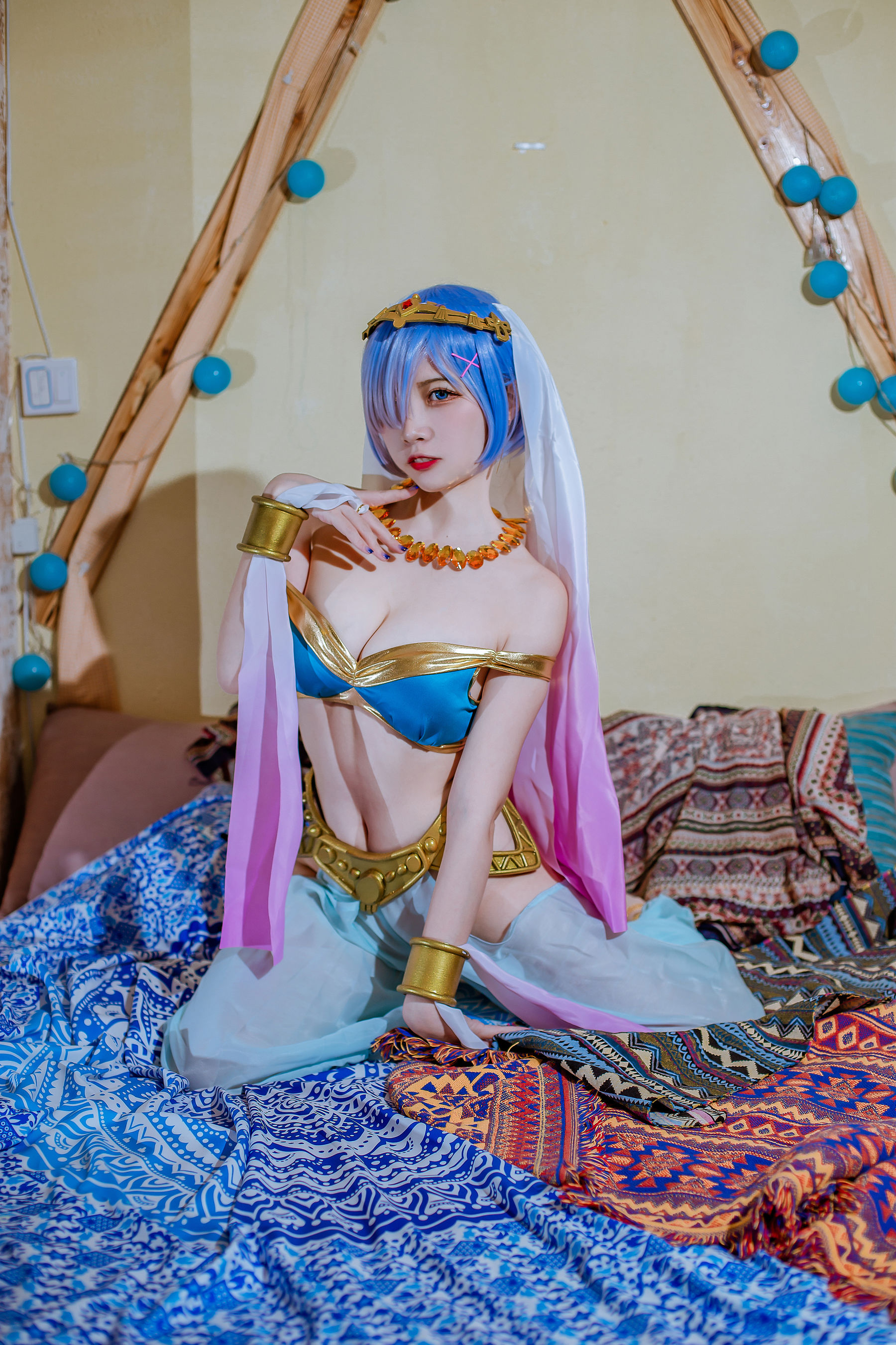 人气Coser二佐Nisa – 蕾姆舞娘 [9P]