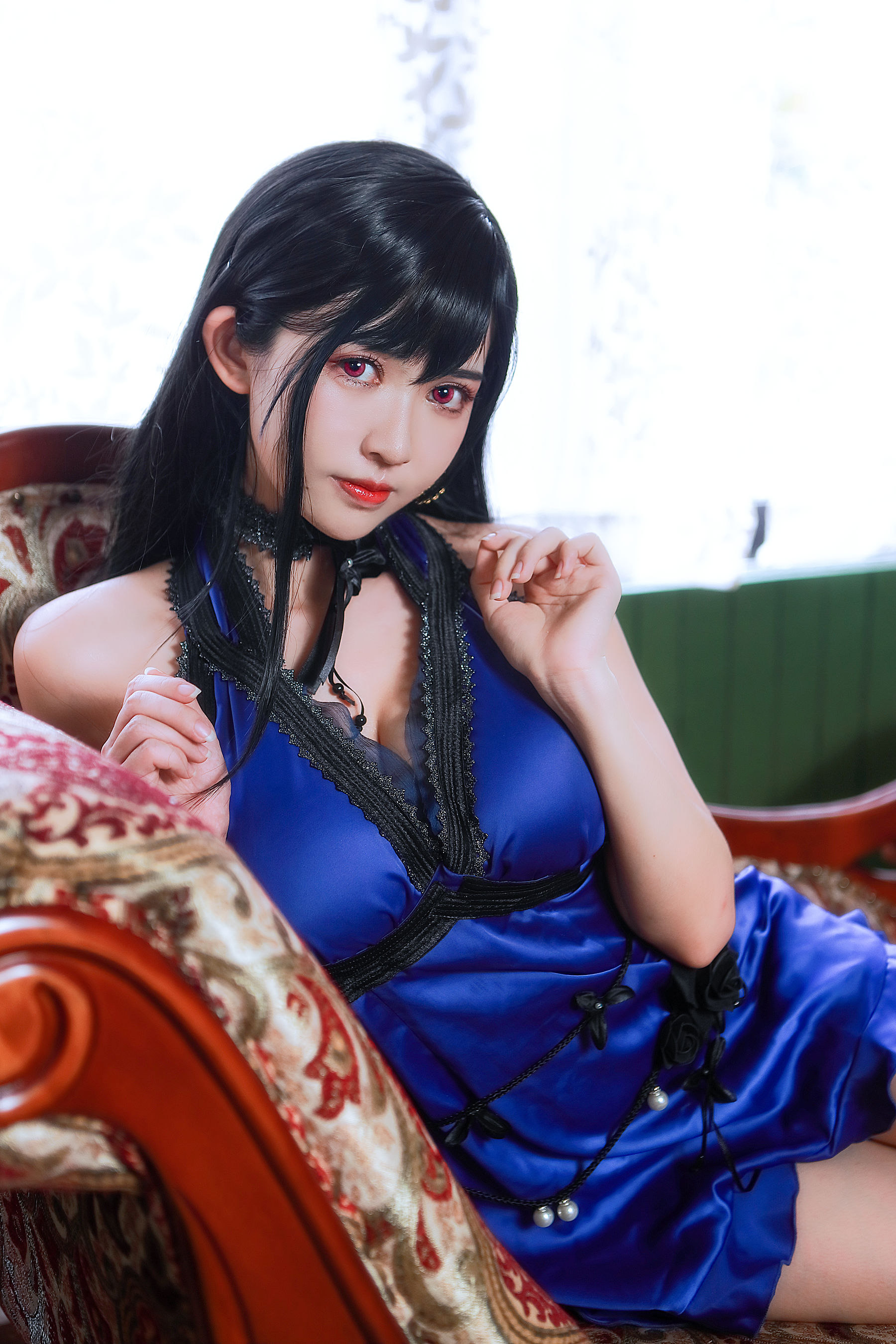 超人气Coser鳗鱼霏儿 – 蒂法礼服 [21P]