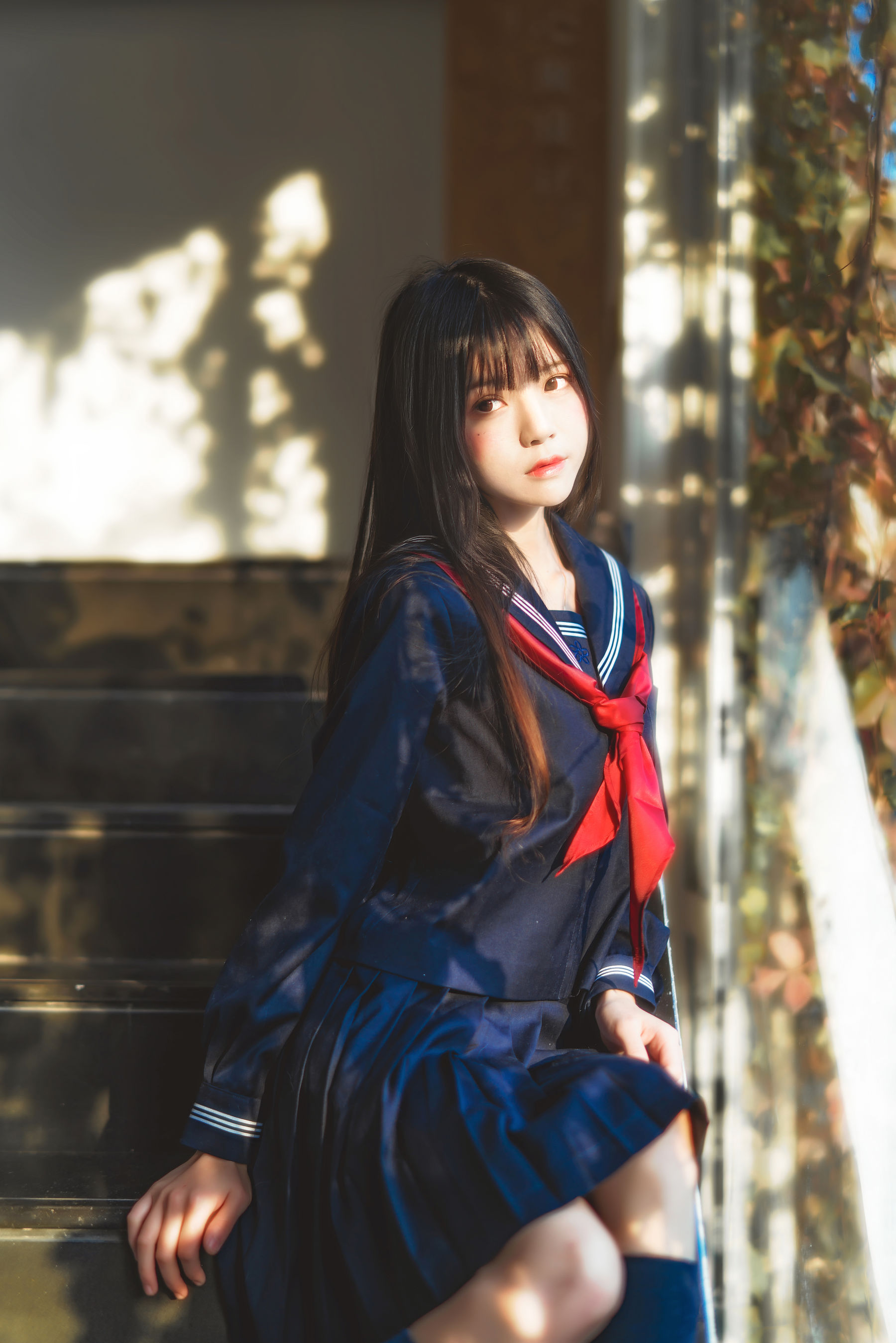 桜桃喵《(小少女)黑色水手服》 [50P]