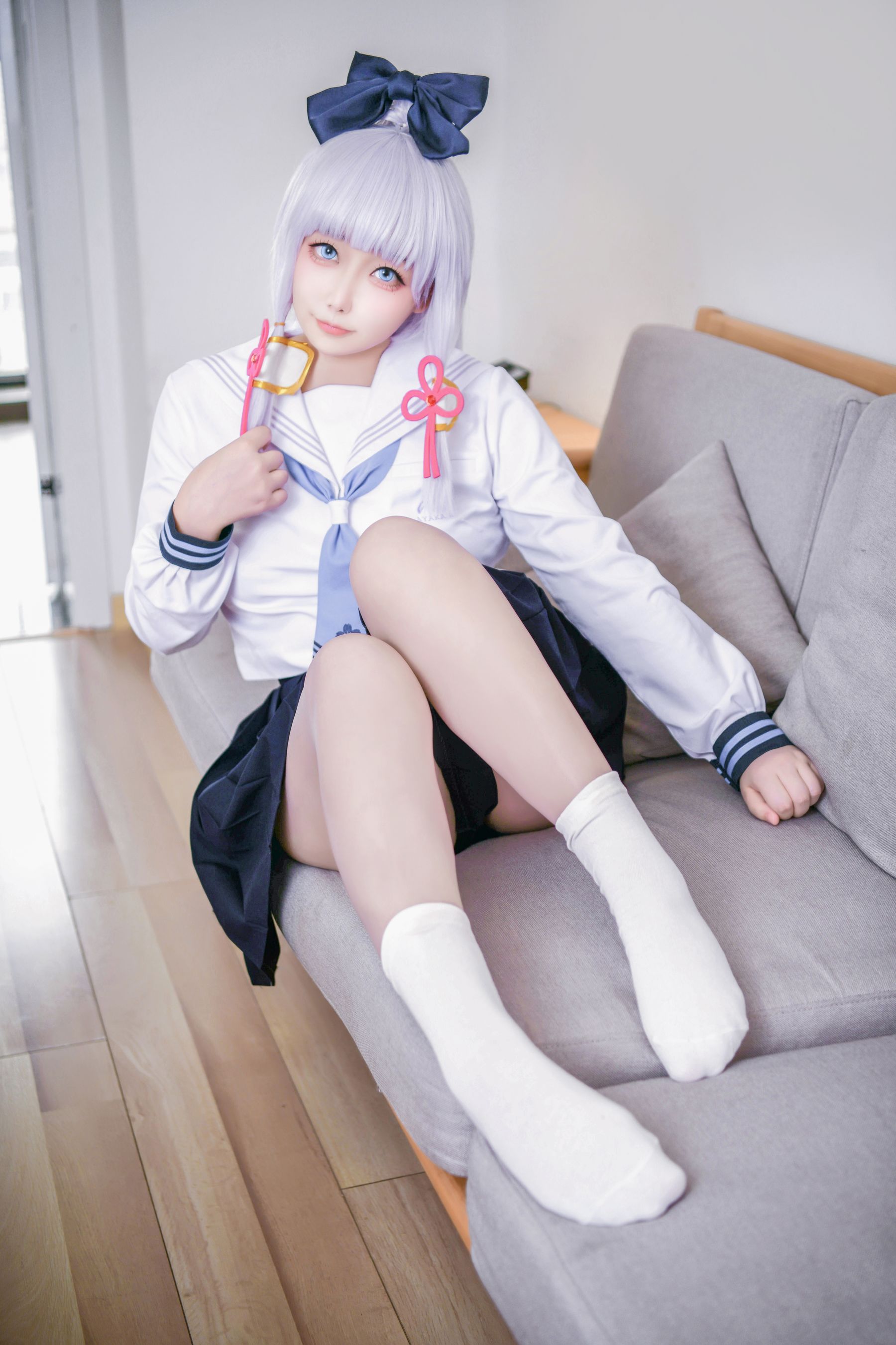 章鱼娘 – 原神 神里綾華 JK [51P]