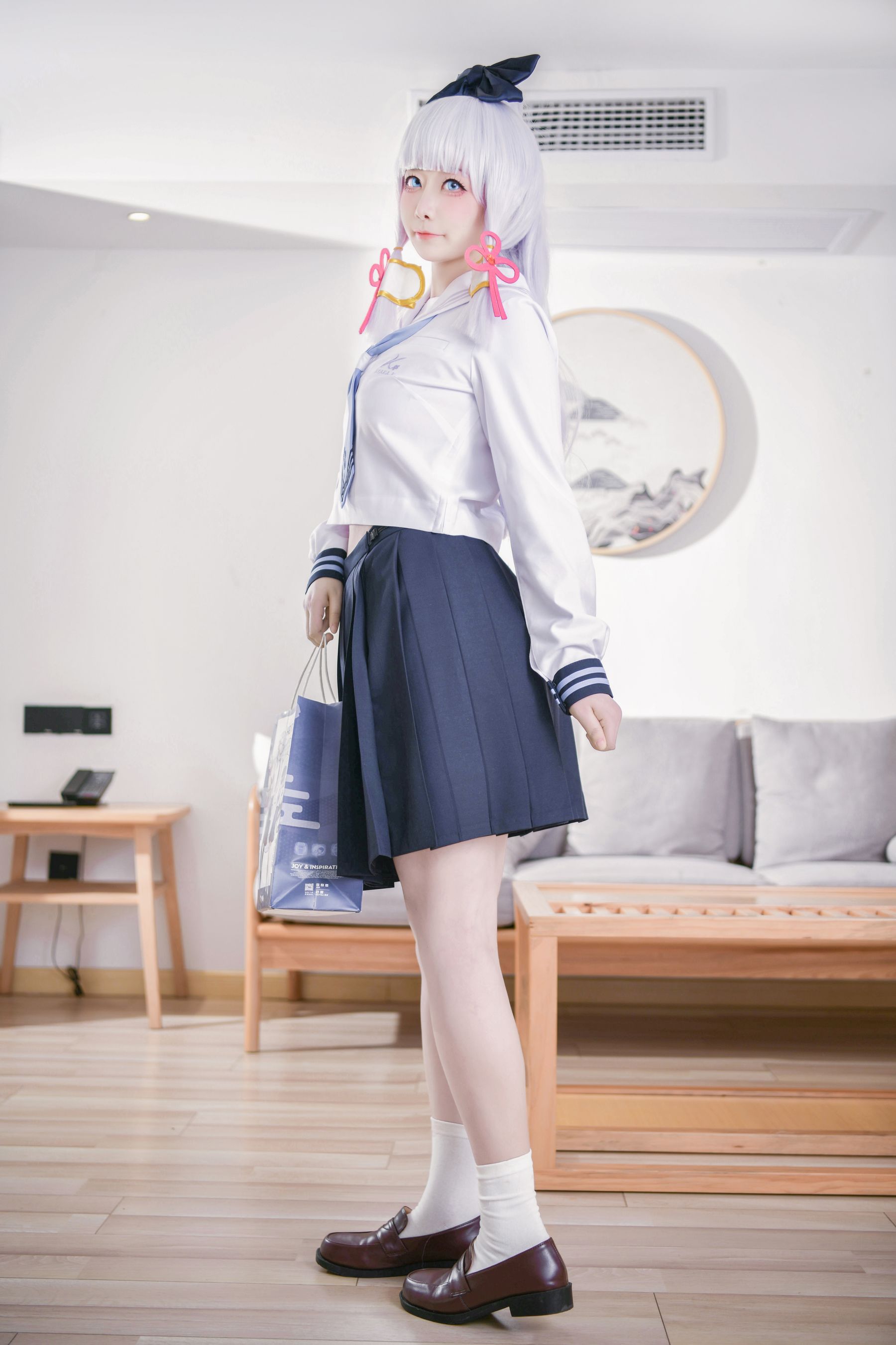 章鱼娘 – 原神 神里綾華 JK [51P]