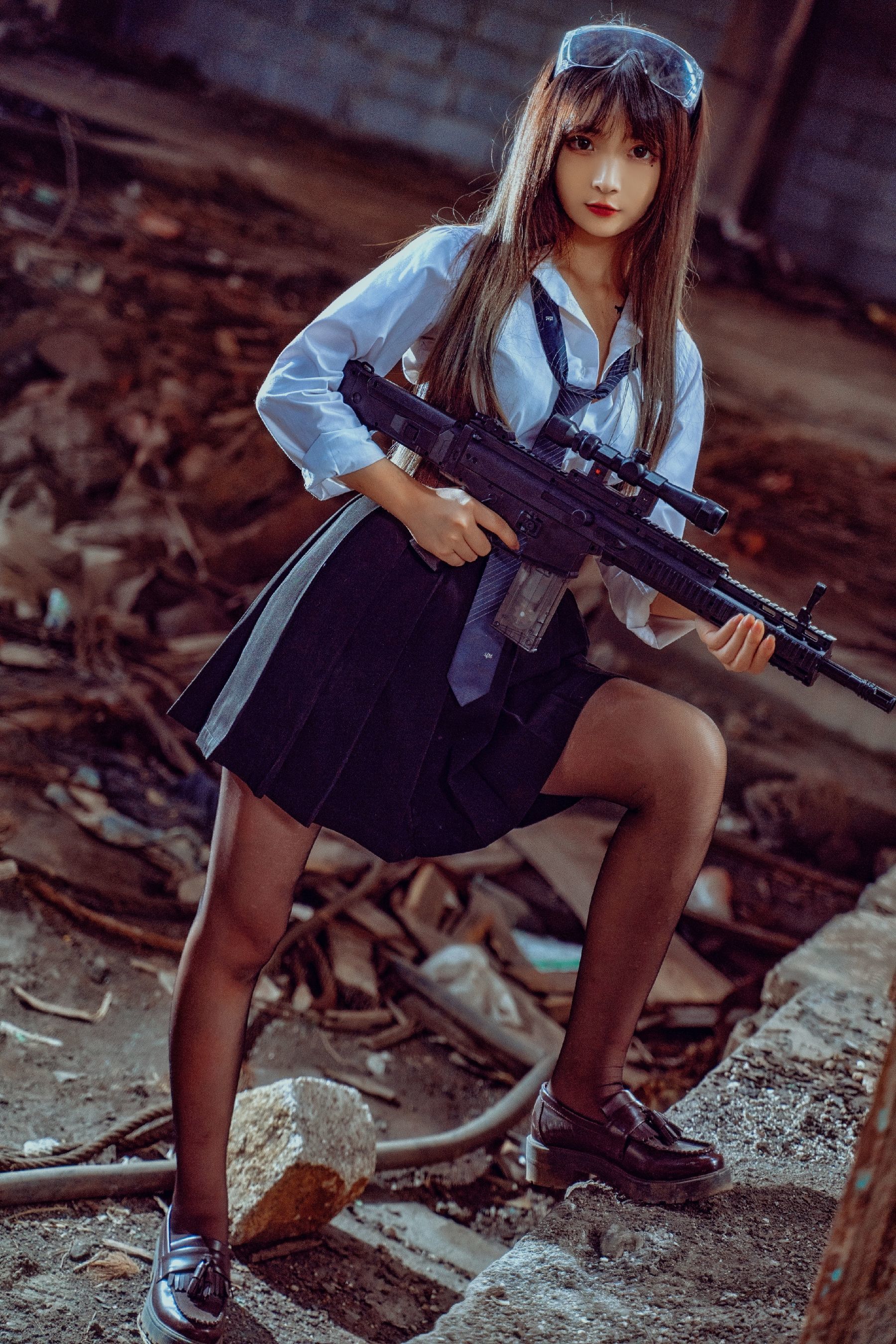 二次元美女古川kagura – 武装JK [29P]