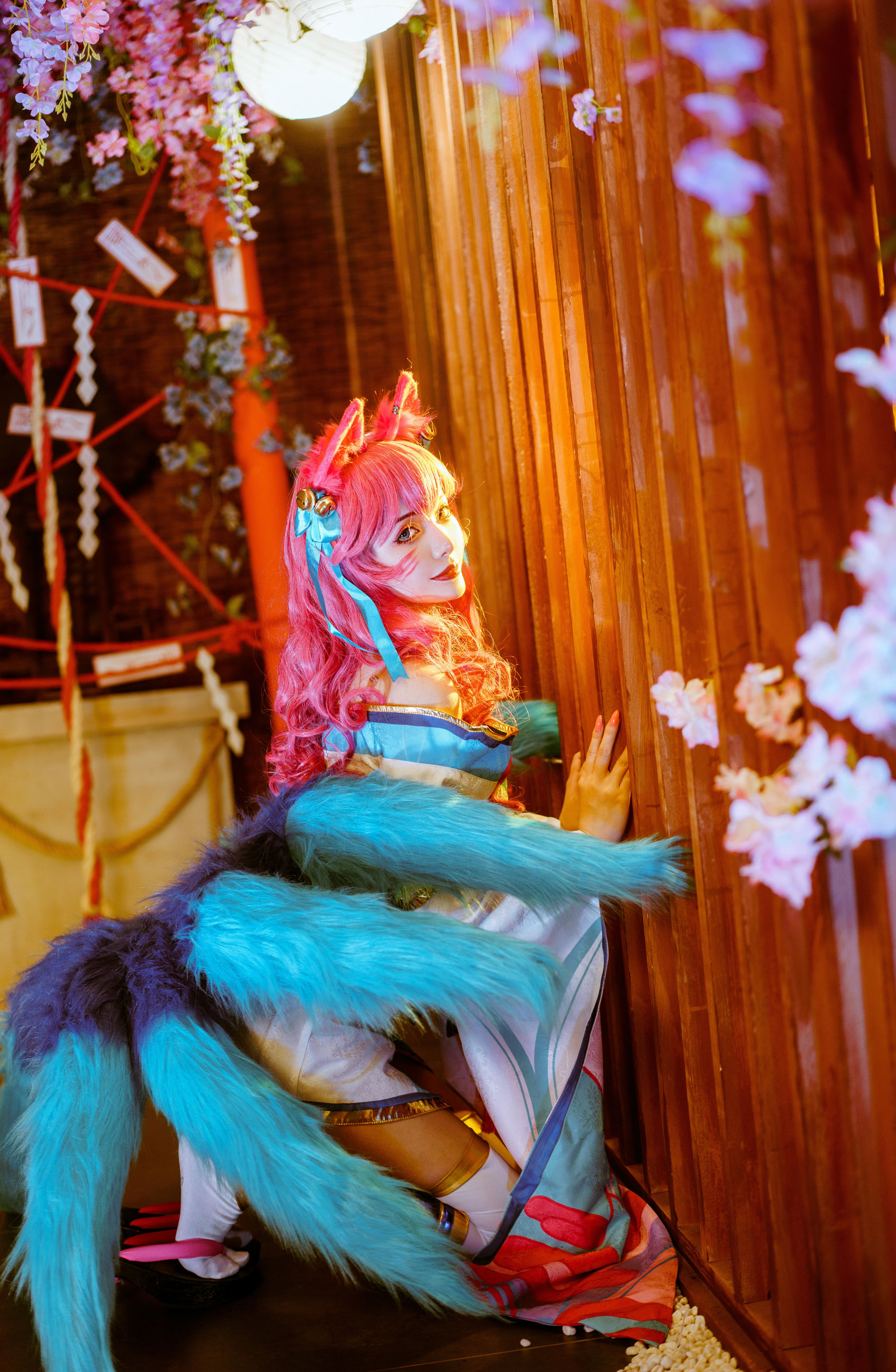 [Cosplay写真] 动漫博主雯妹 – 阿狸 [14P]