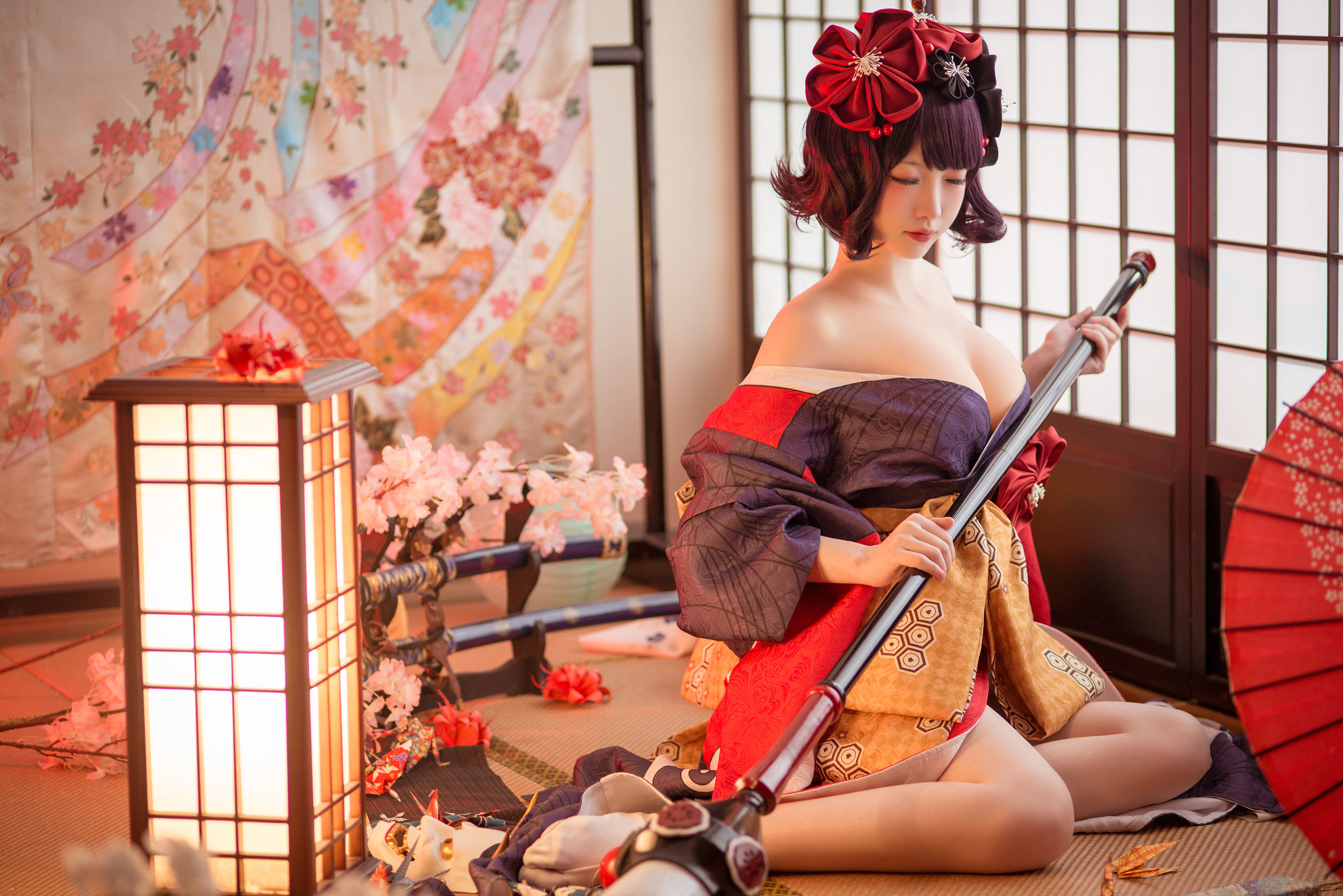 大胸萌妹妖少you1 – 葛饰北斋 [9P]