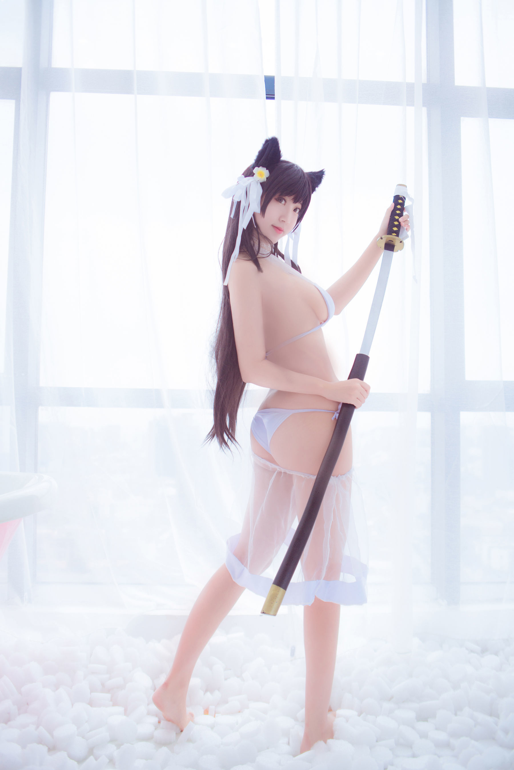 [萝莉COS] 黑川 – 爱宕泳衣 [15P]