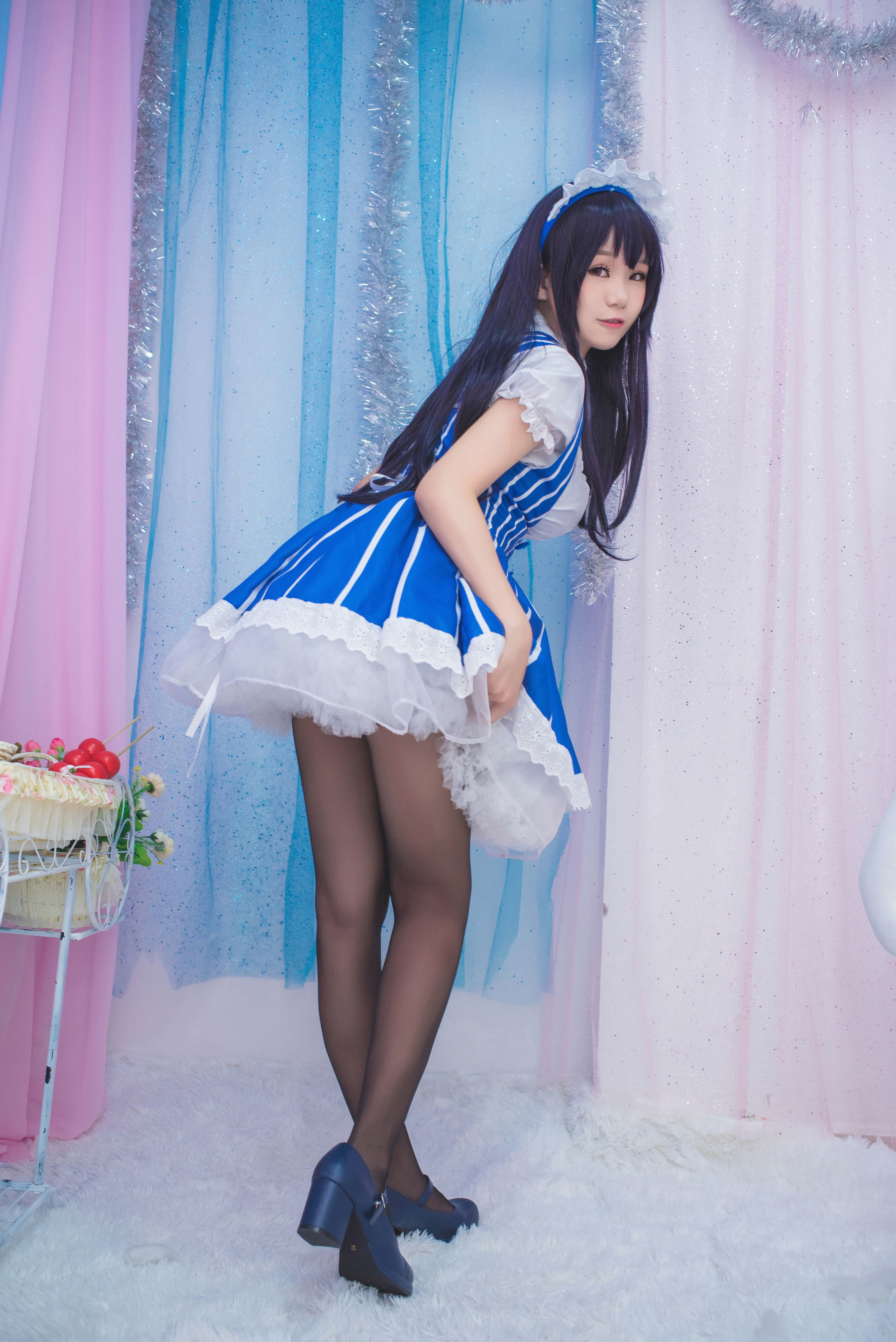 [萝莉COS] 白金Saki – 女仆 [21P]