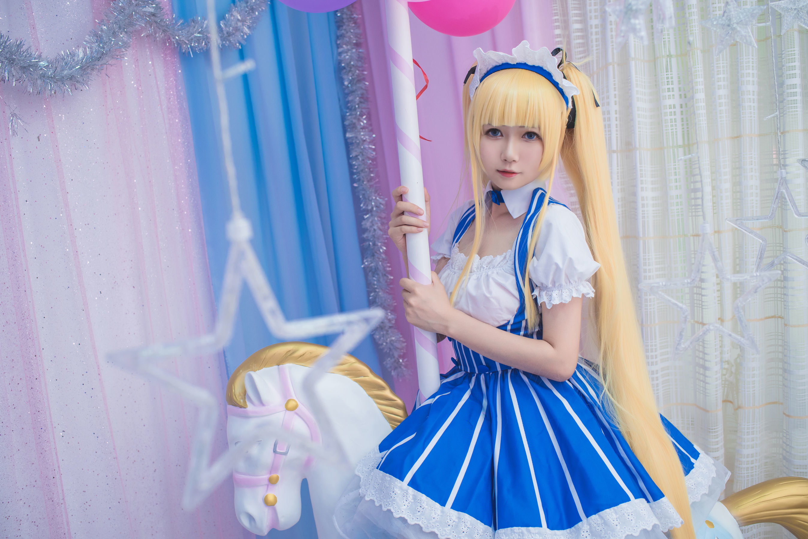 [萝莉COS] 白金Saki – 女仆 [21P]