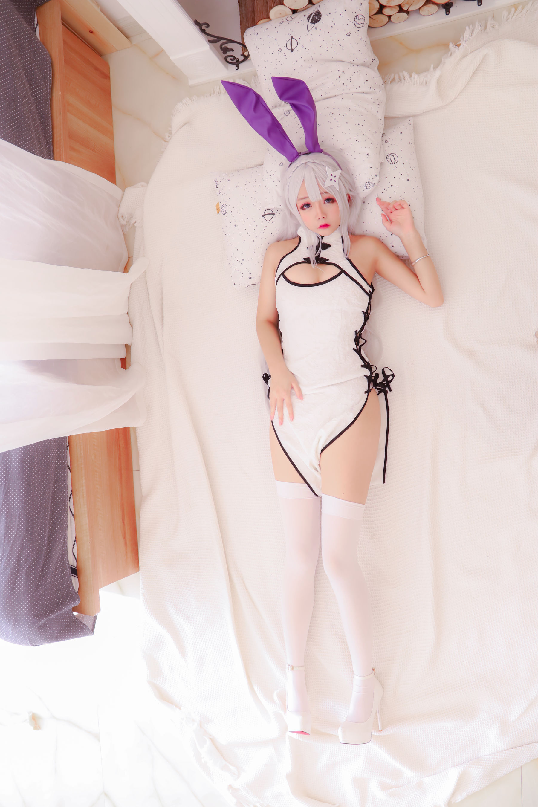 Cosplay日奈娇 白旗袍 [42P]