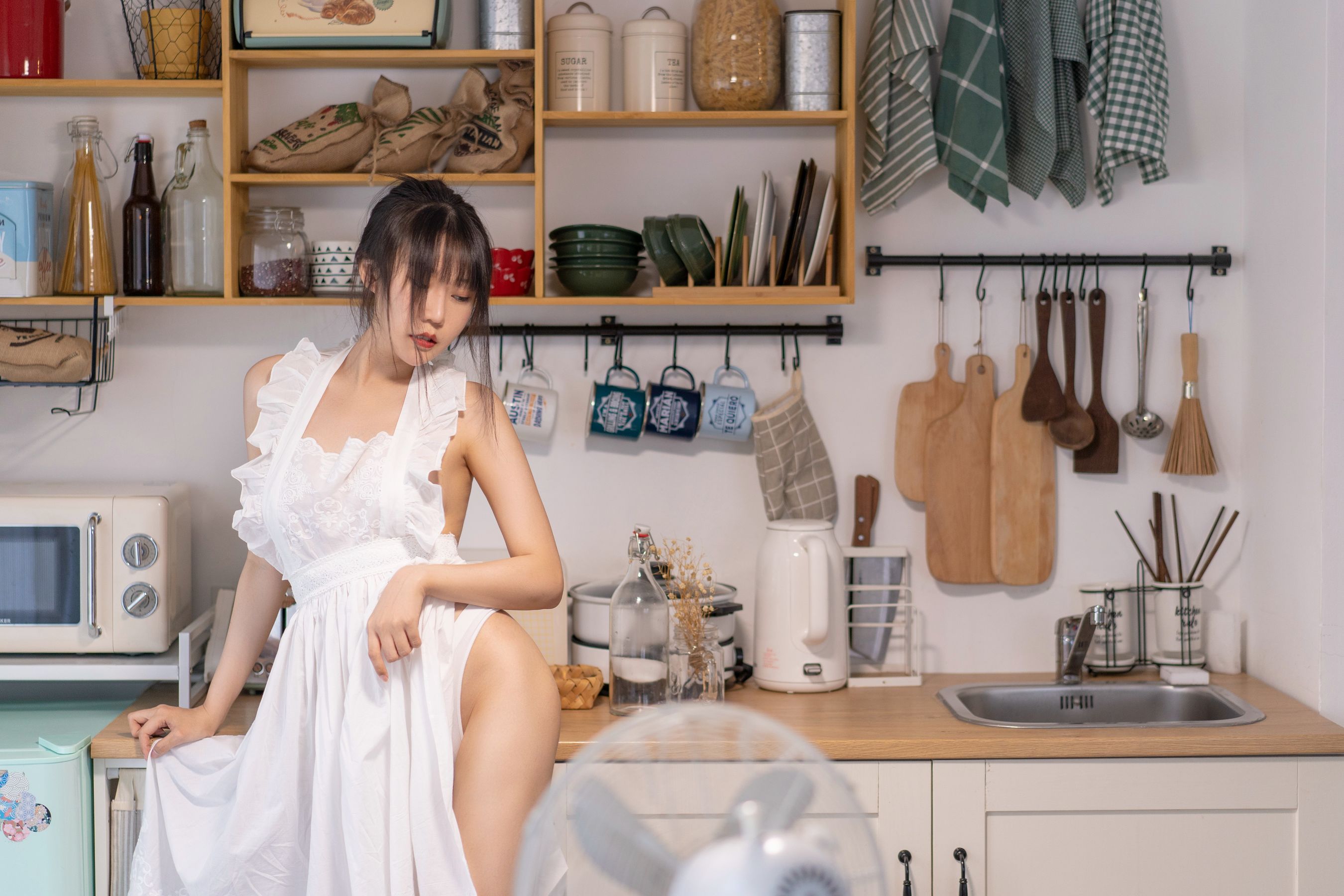 香草喵露露写真 – 厨娘 [55P]