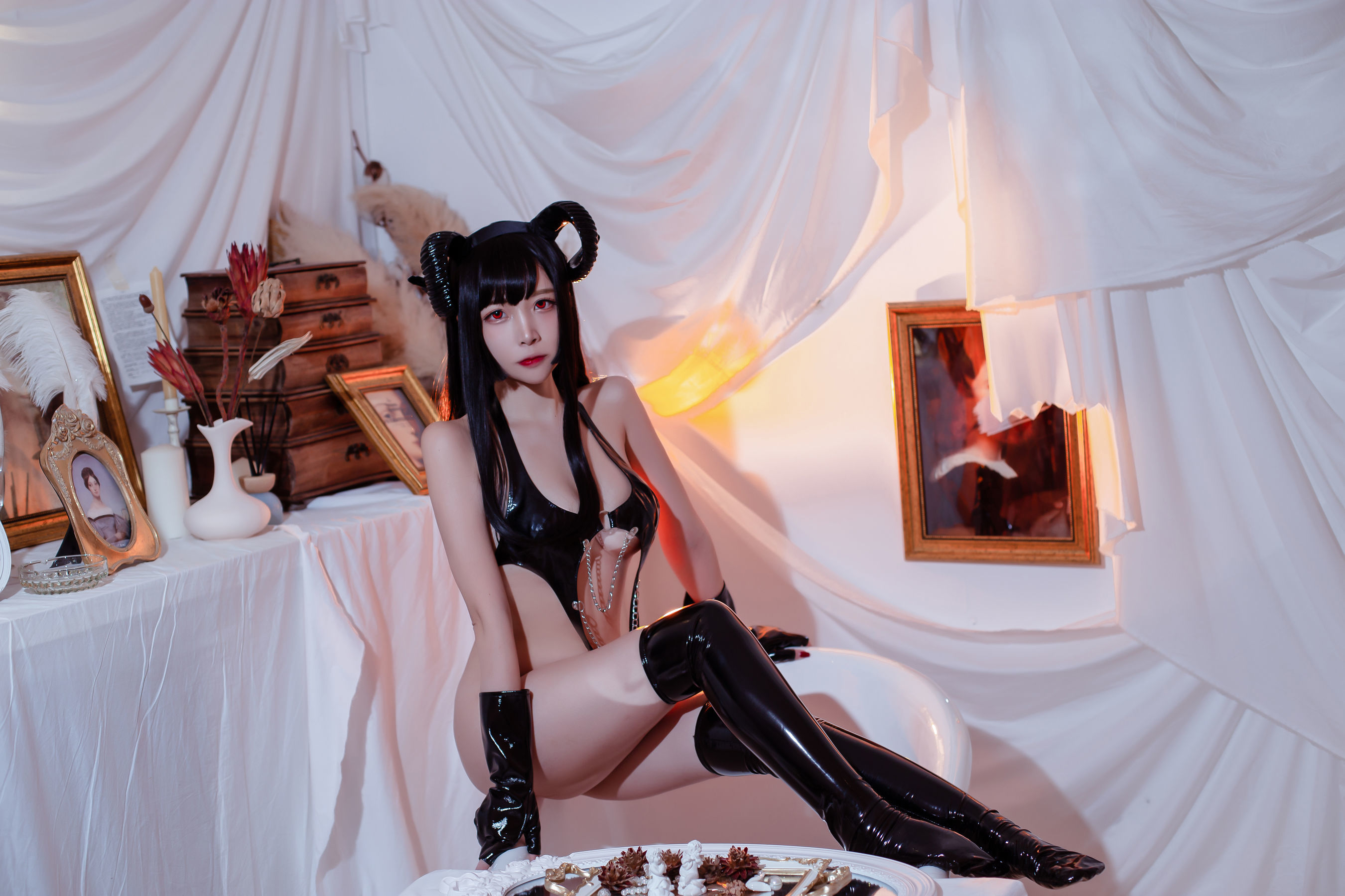 人气Coser二佐Nisa – 胶衣恶魔 [22P]