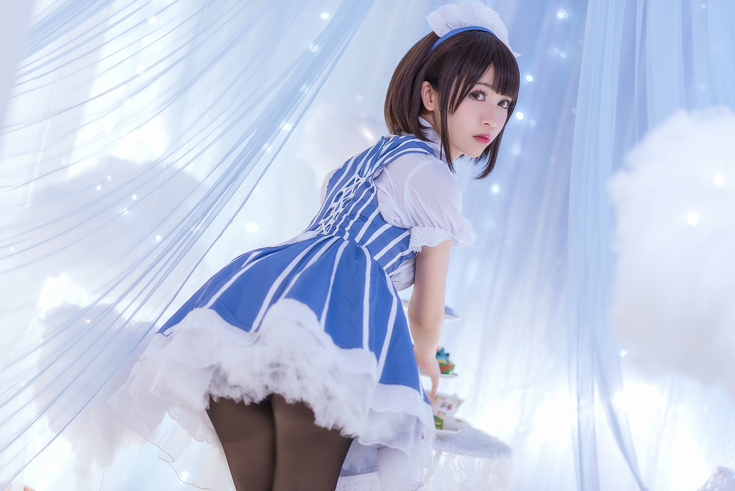 [萝莉COS] 鳗鱼霏儿 – 加藤惠 女仆 [19P]