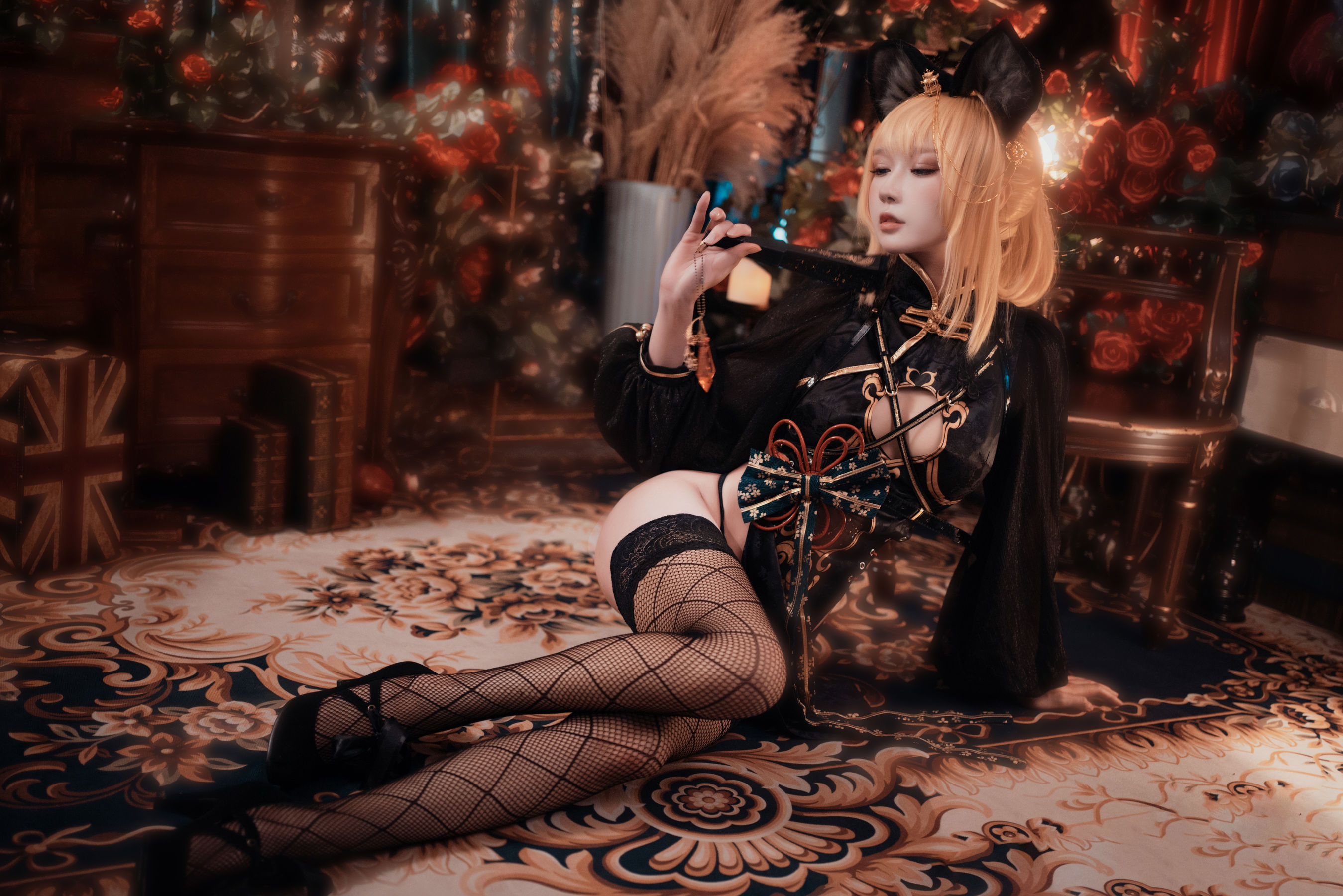 动漫博主阿包也是兔娘 – 只属于你旗袍 [15P]