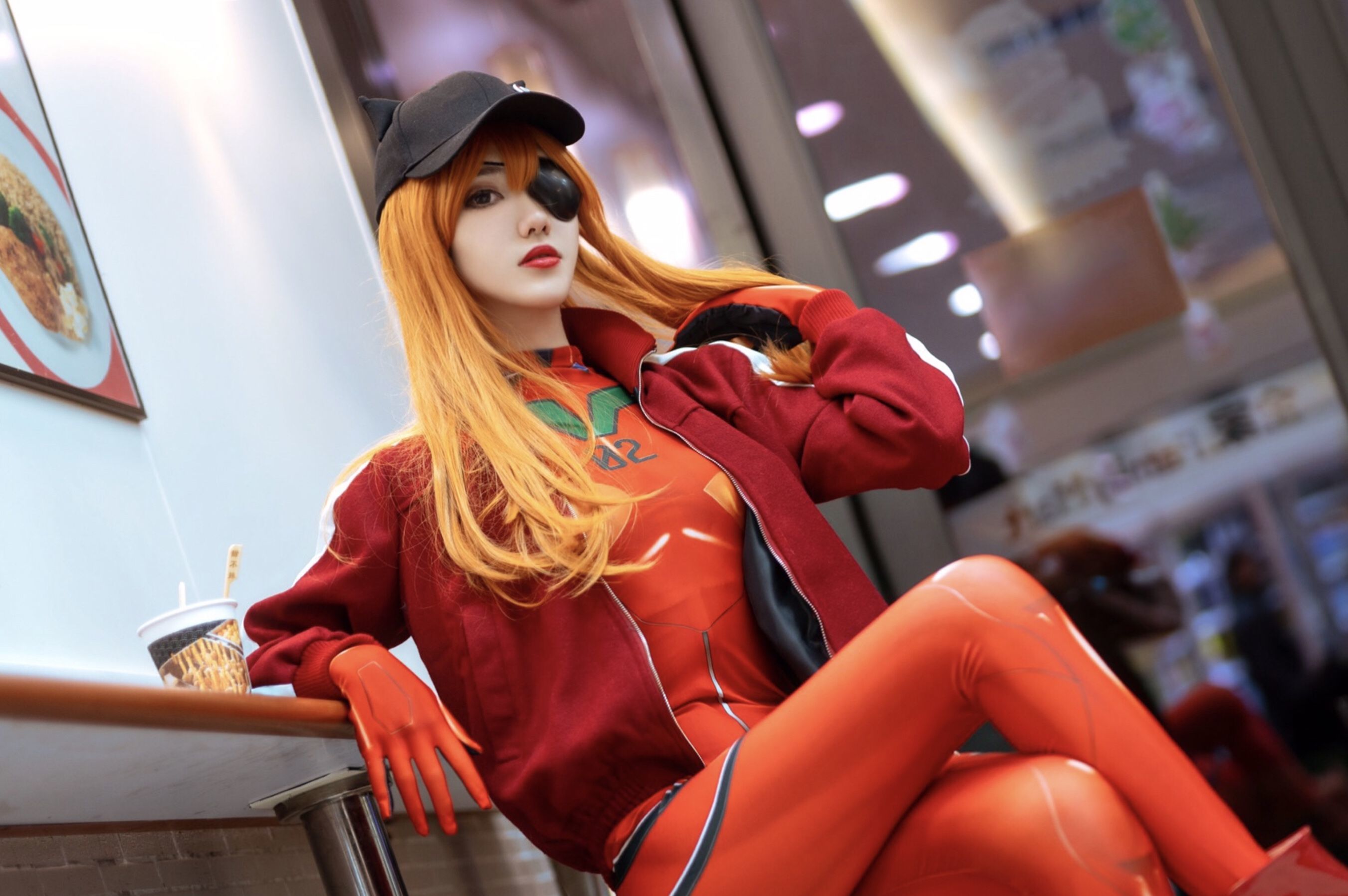 动漫博主南桃Momoko – 明日香战斗服 [18P]