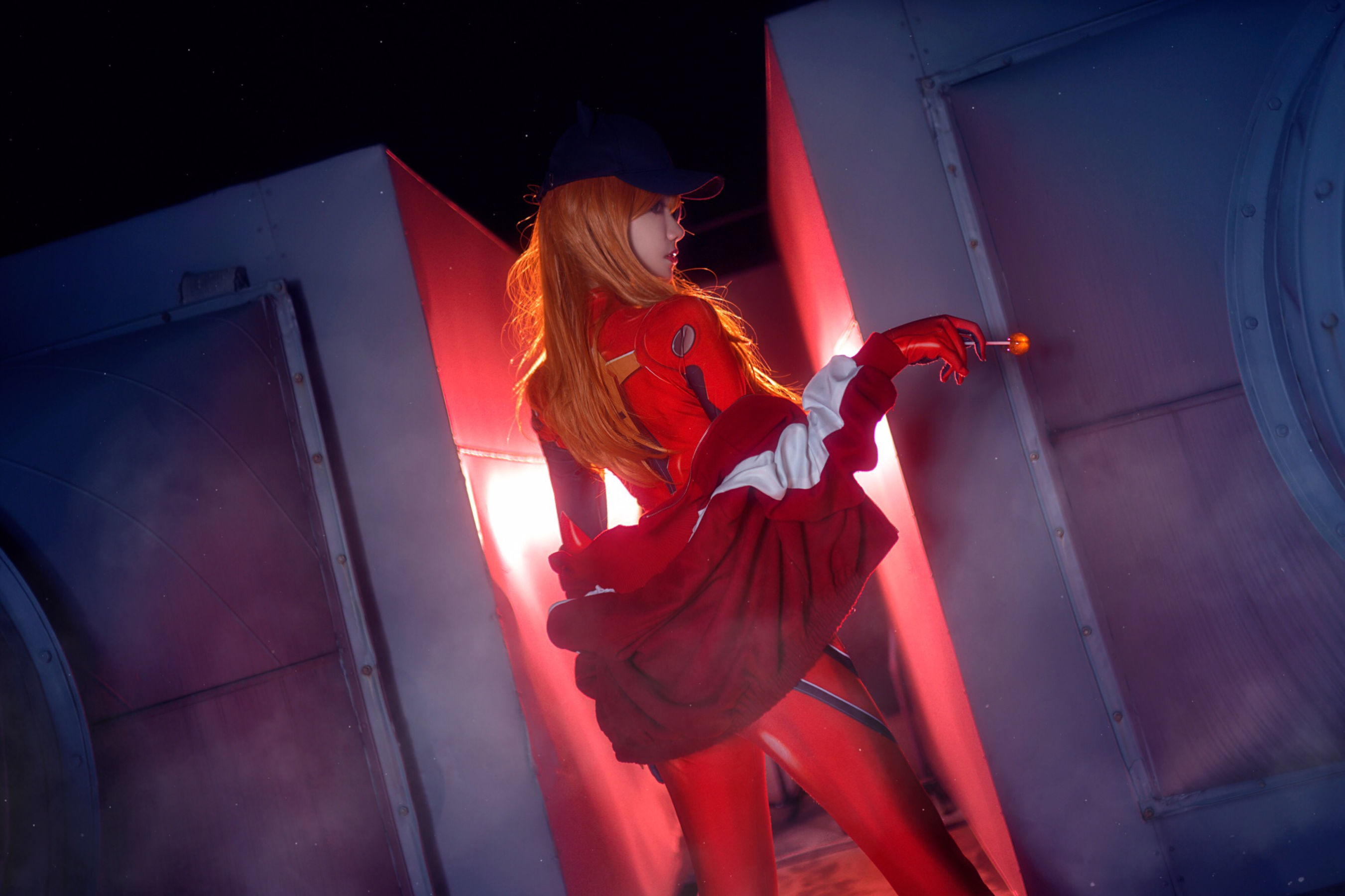 动漫博主南桃Momoko – 明日香战斗服 [18P]