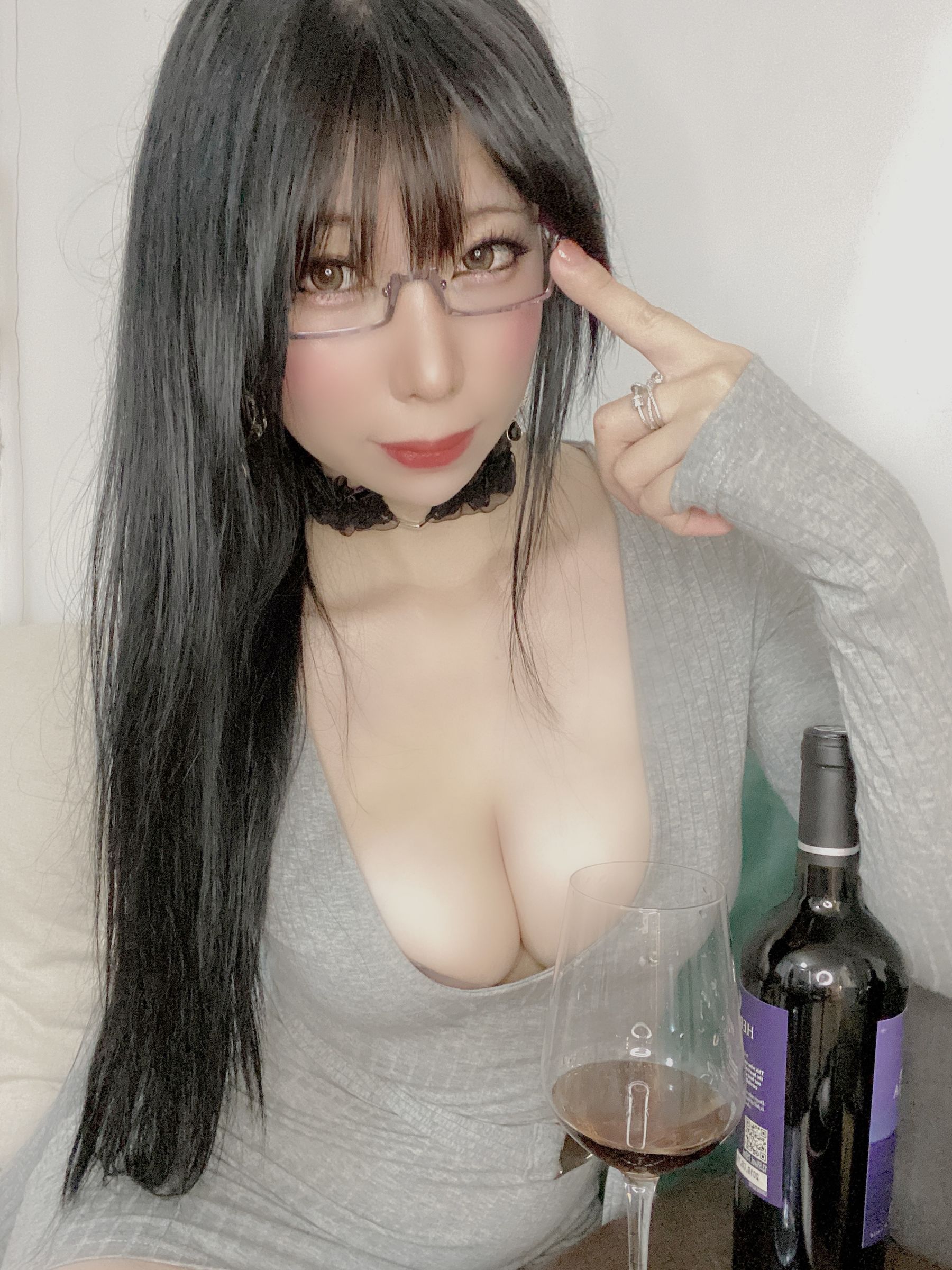 [Cosplay写真] 二次元巨乳美女鹿野希 – 酒酔い先輩 [124P]